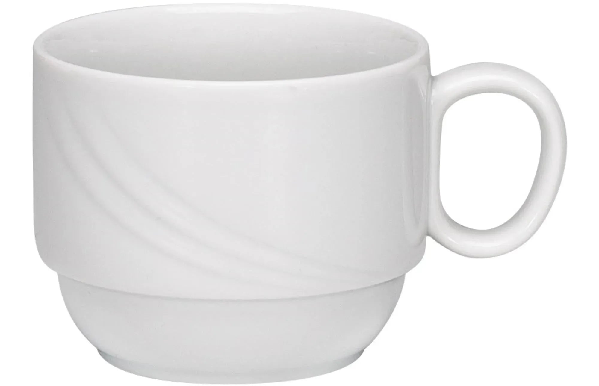 Elegante, stapelbare 0,18l Donna Kaffee Tasse von Schönwald aus langlebigem Porzellan für stilvollen Kaffeegenuss.