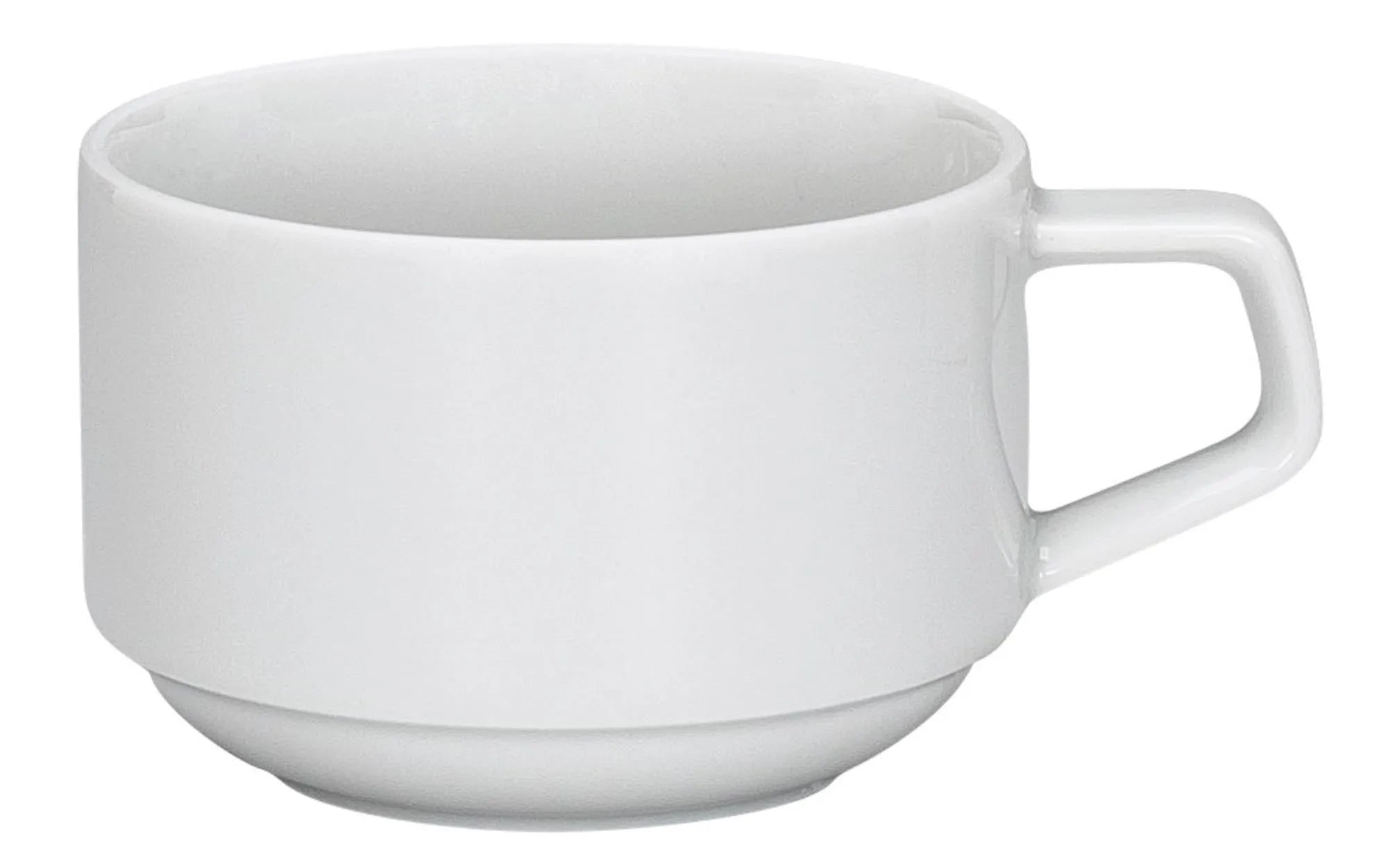 Stapelbare 0.18l Kaffeetasse von Schönwald: platzsparend, langlebig, elegant, ideal für Gastronomie und stilvollen Kaffeegenuss.