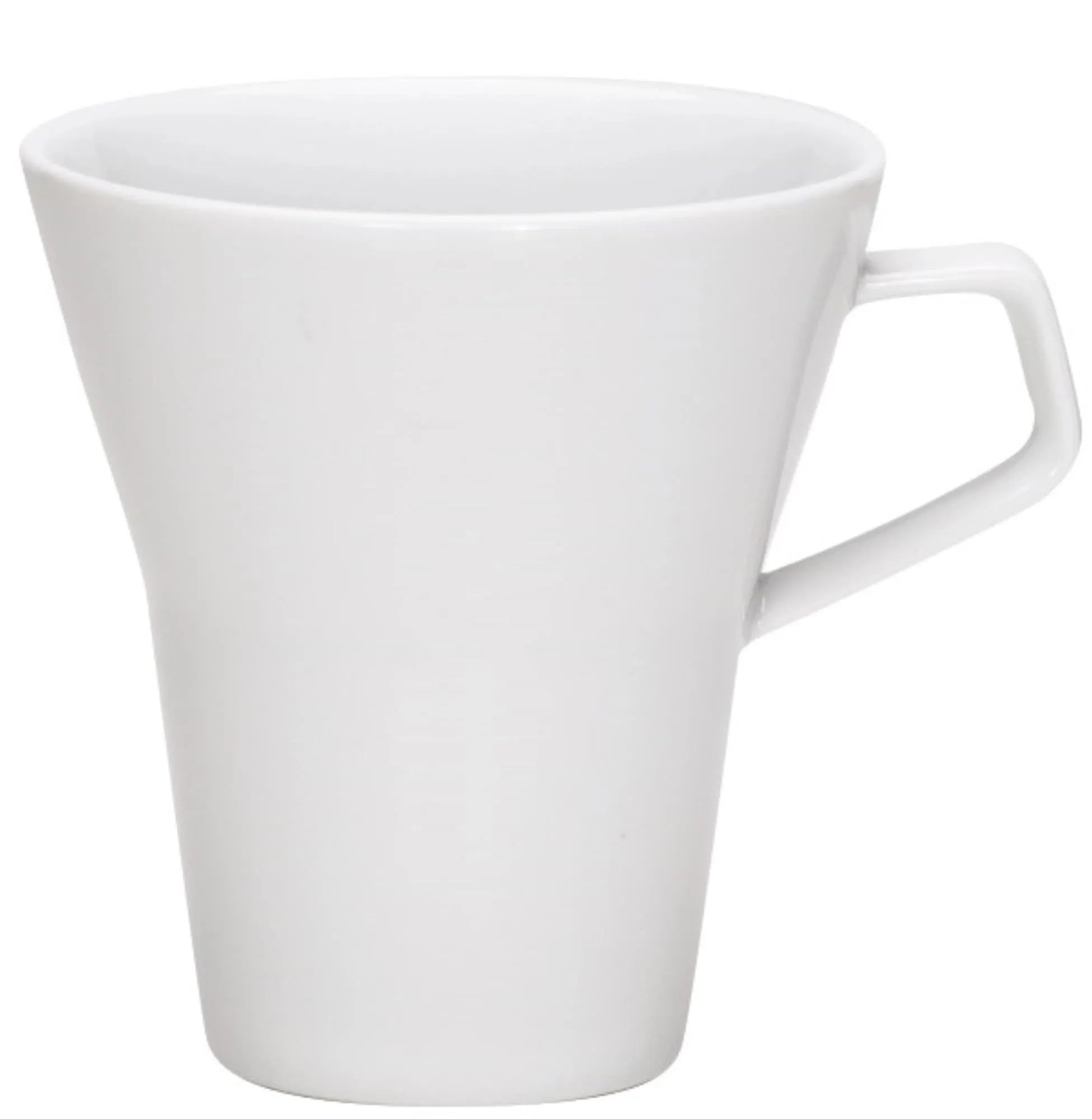 Elegante Porzellantasse für Café au lait, robust, stilvoll, ideal für Kaffeeliebhaber. Perfektes Design für intensiven Genuss.