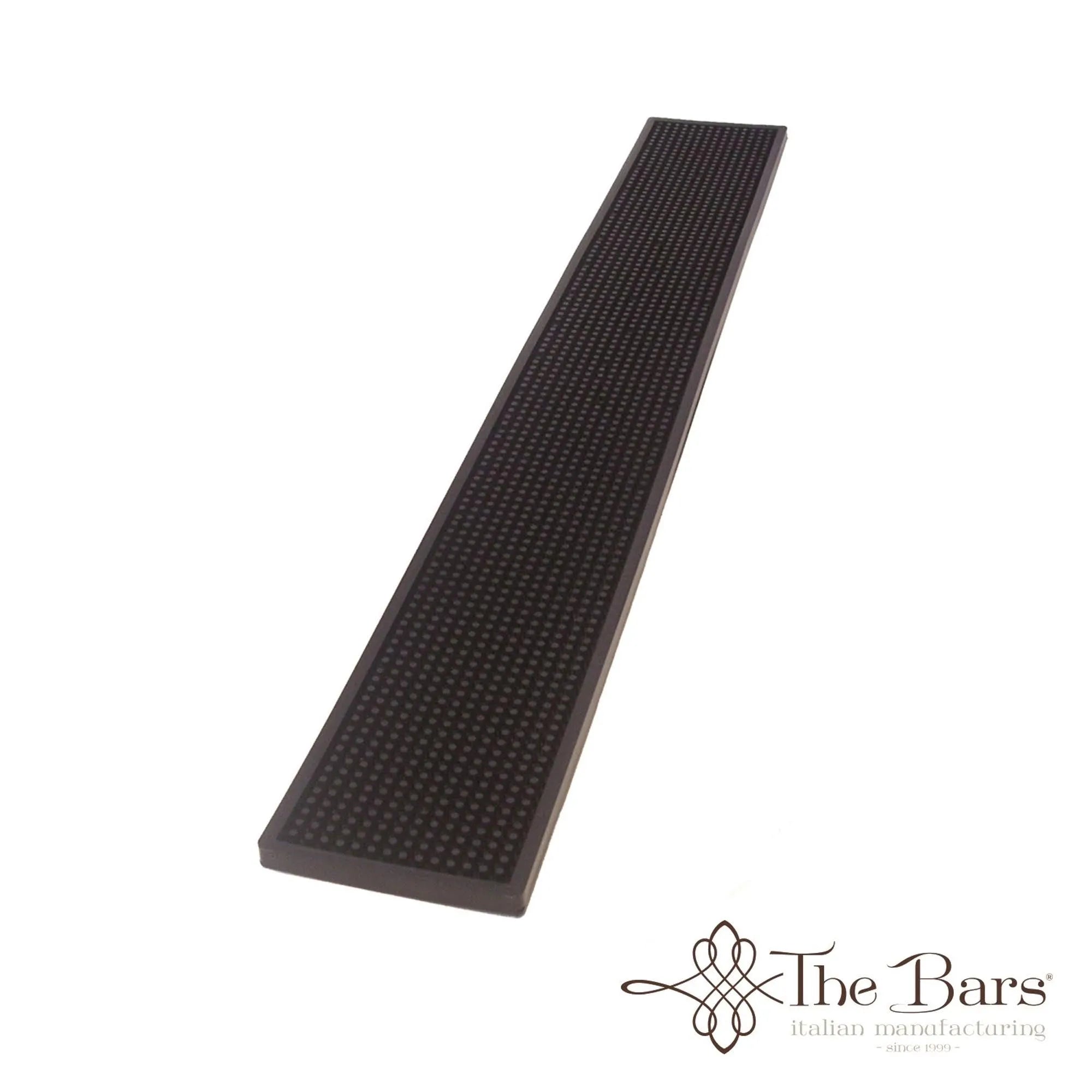 Elegante, rutschfeste Bar Matten Black 700x100mm von Maison Truffe aus Naturgummi – ideal für jede Bar oder Küche.