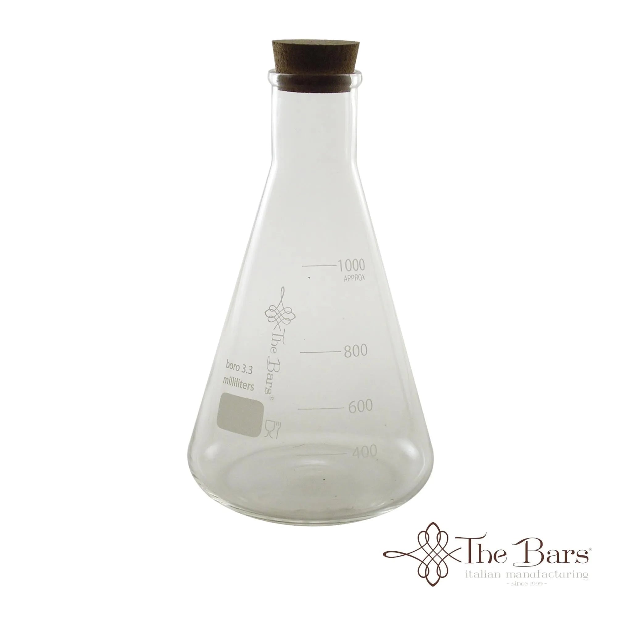 Elegante 1000 ML Labware Glass Flask von Maison Truffe: robust, hitzebeständig, ideal für Cocktails und Präsentationen.