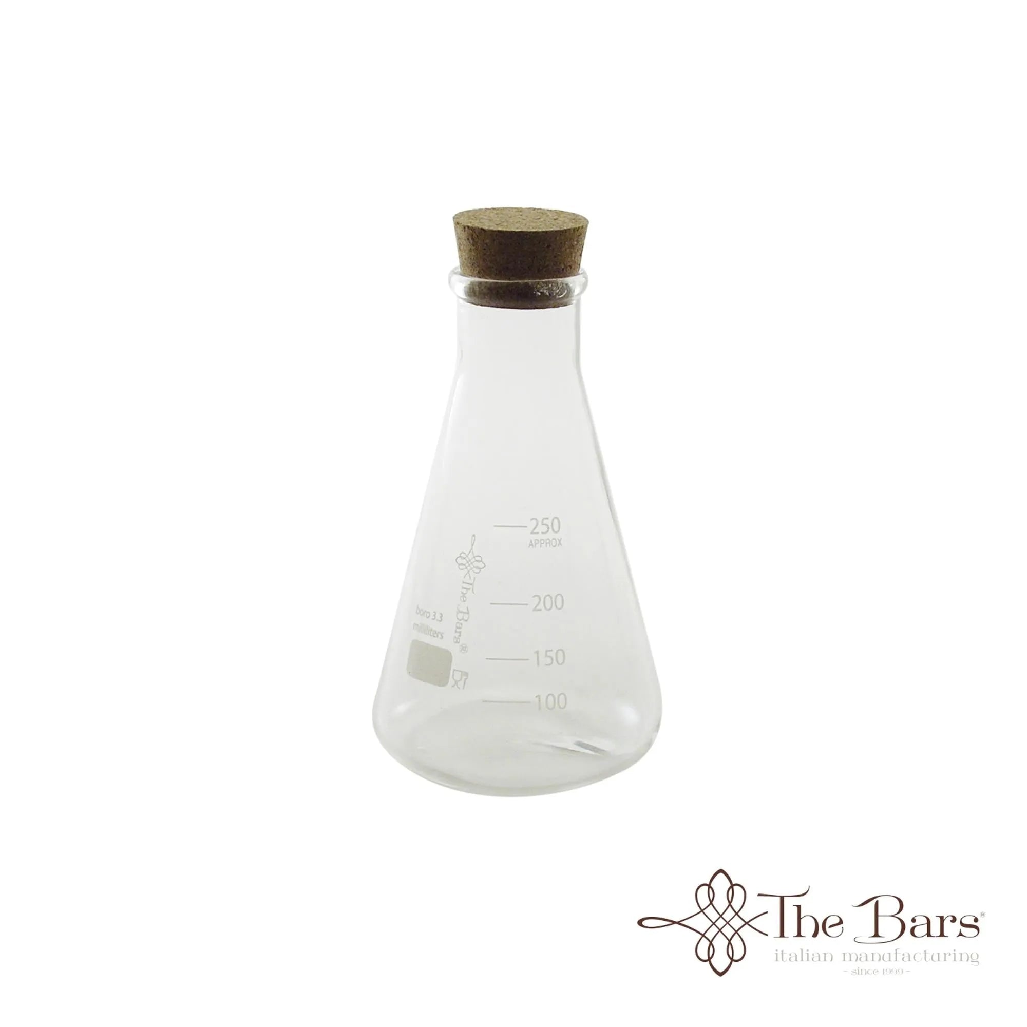 Elegante 250 ML Labware Glass Flask von Maison Truffe: Borosilikatglas, ideal für Cocktails, stilvolles Barzubehör.