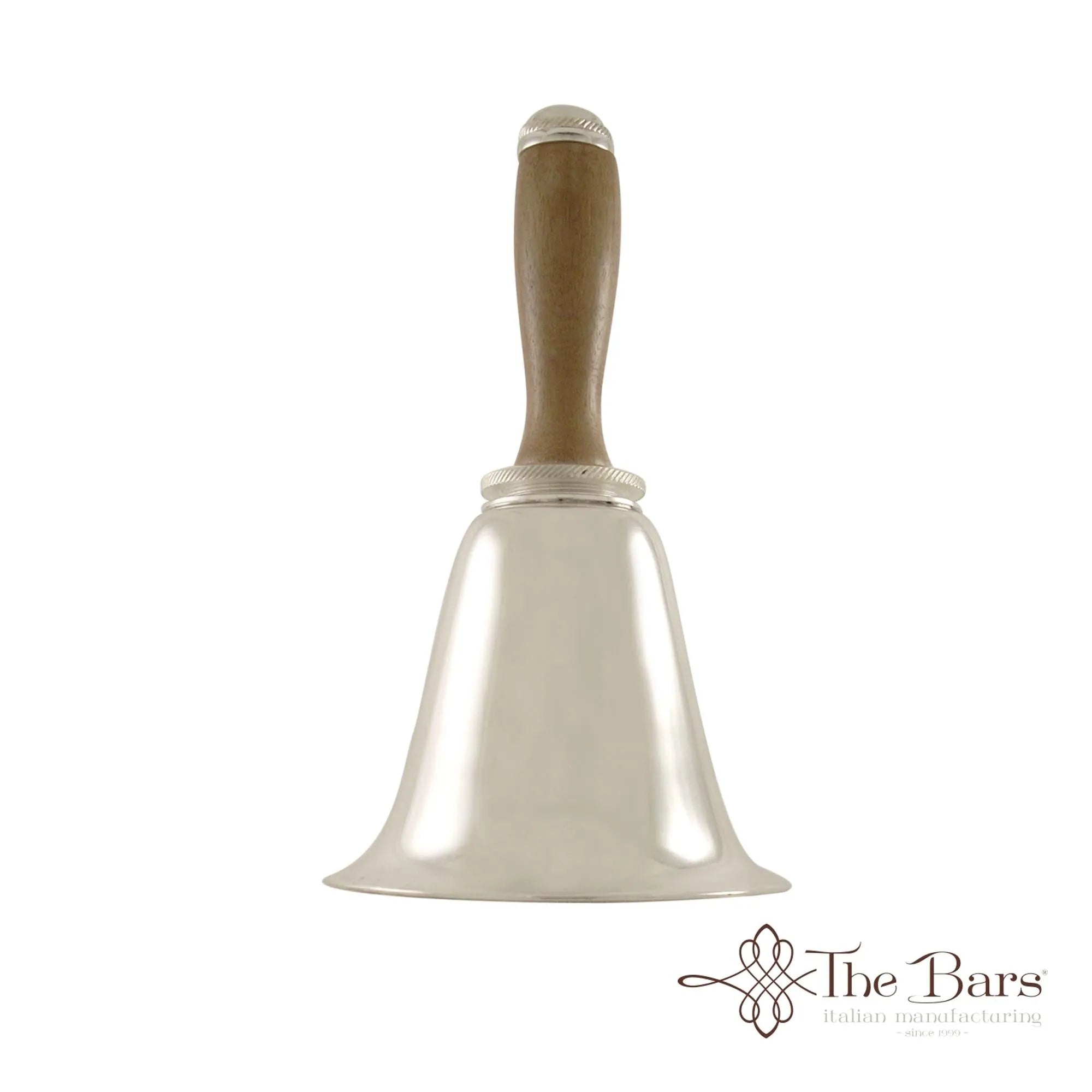 Eleganter Vintage Bell Shaker 800 ML von Maison Truffe: Silber, Holzdetails, zeitloses Design, ideal für Cocktails.