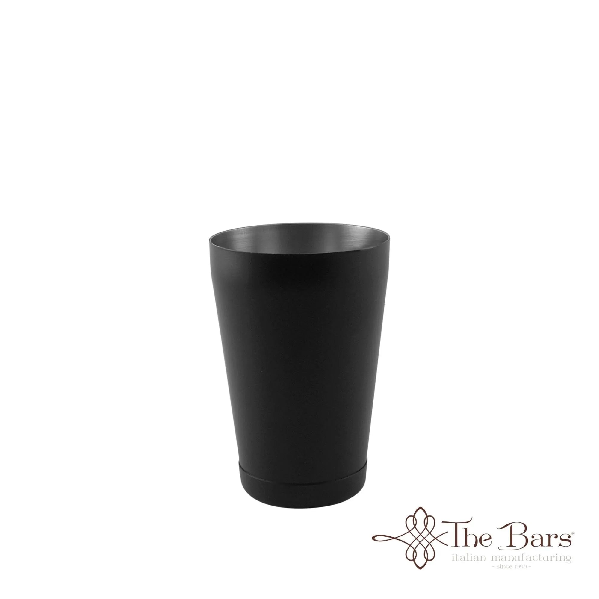 Eleganter schwarzer Bar Shaker aus Edelstahl, ideal für stilvolle Cocktails. Perfekt für jede Bar und langlebig.