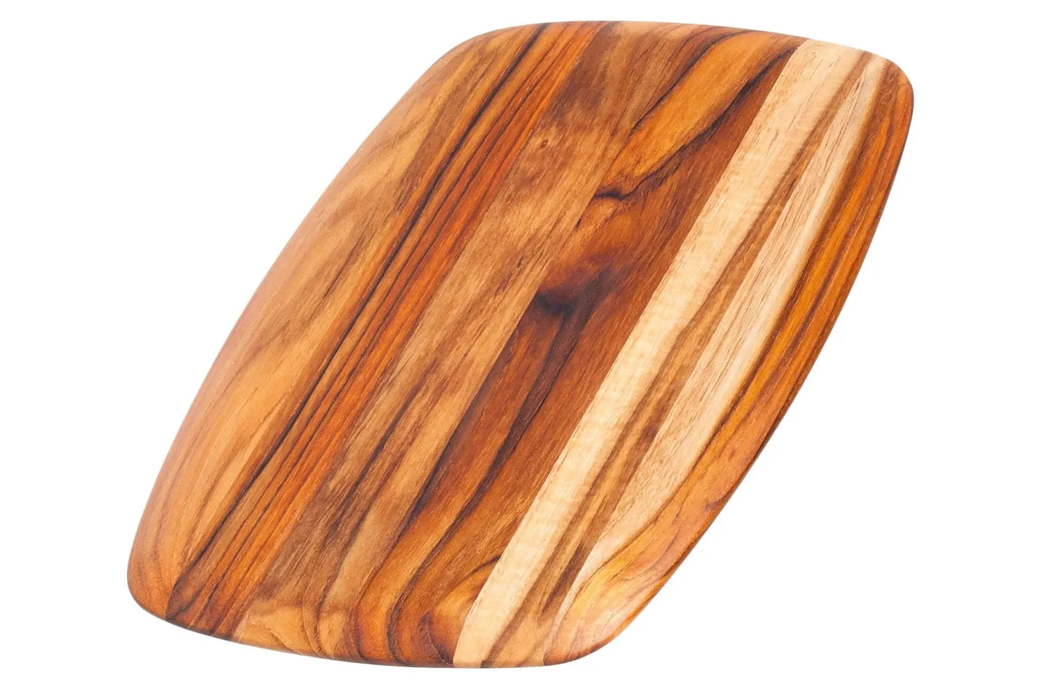 Teak Schneide- und Servierbrett oval