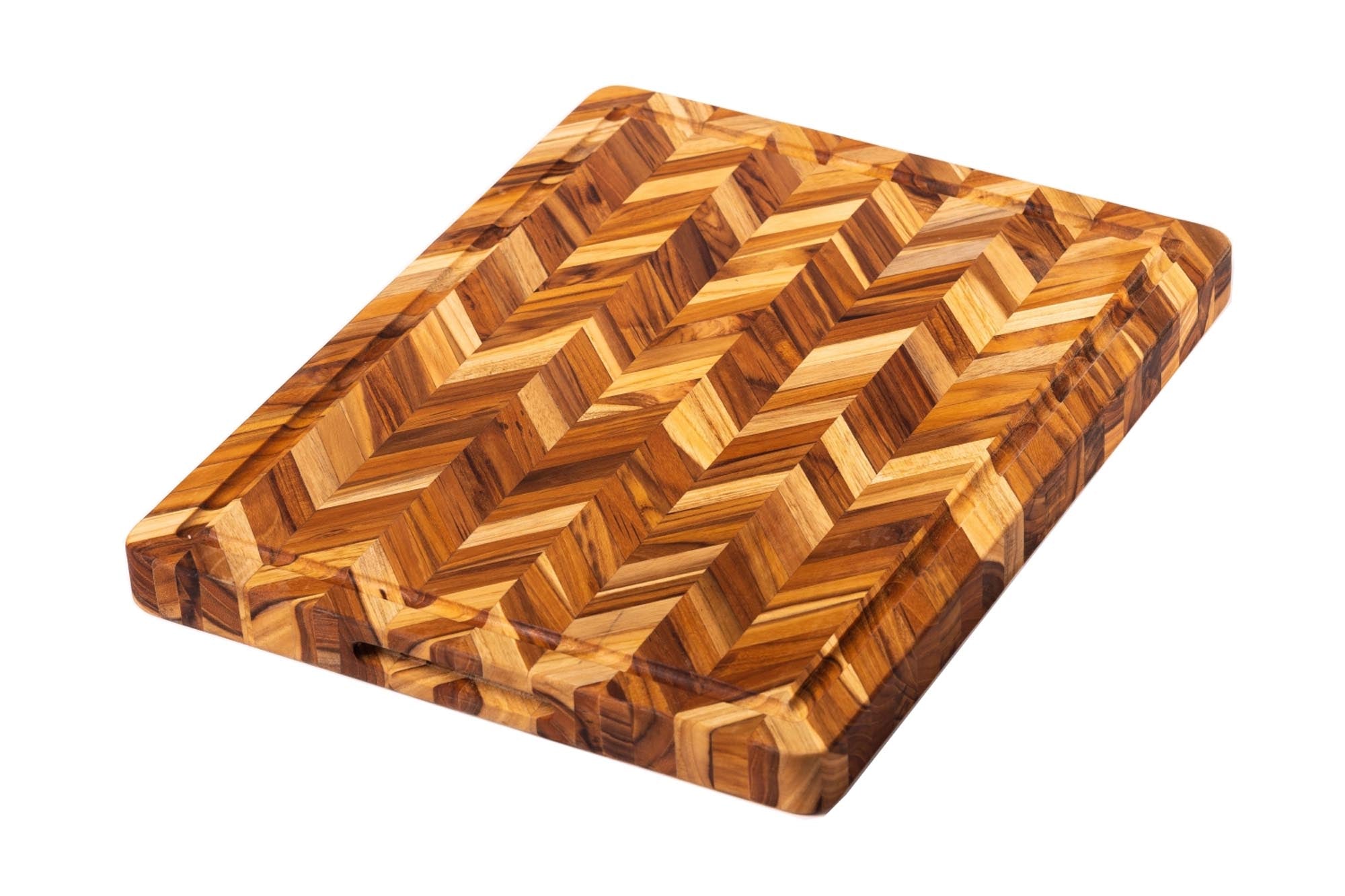 Teak Hackblock m. Saftrille - KAQTU Design