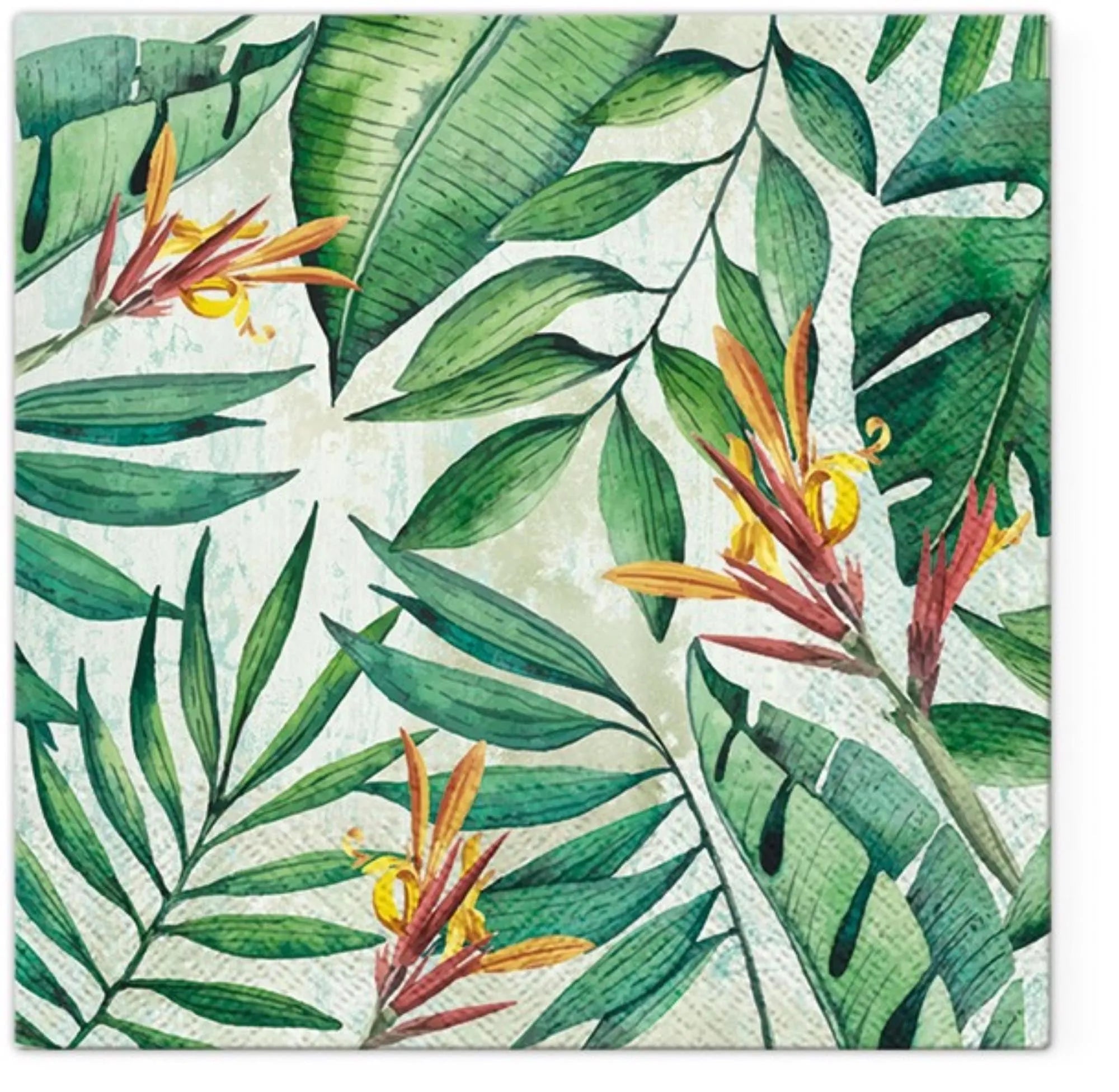 Servietten Lunch 20x Tropical Garten, 33x33cm - KAQTU Design