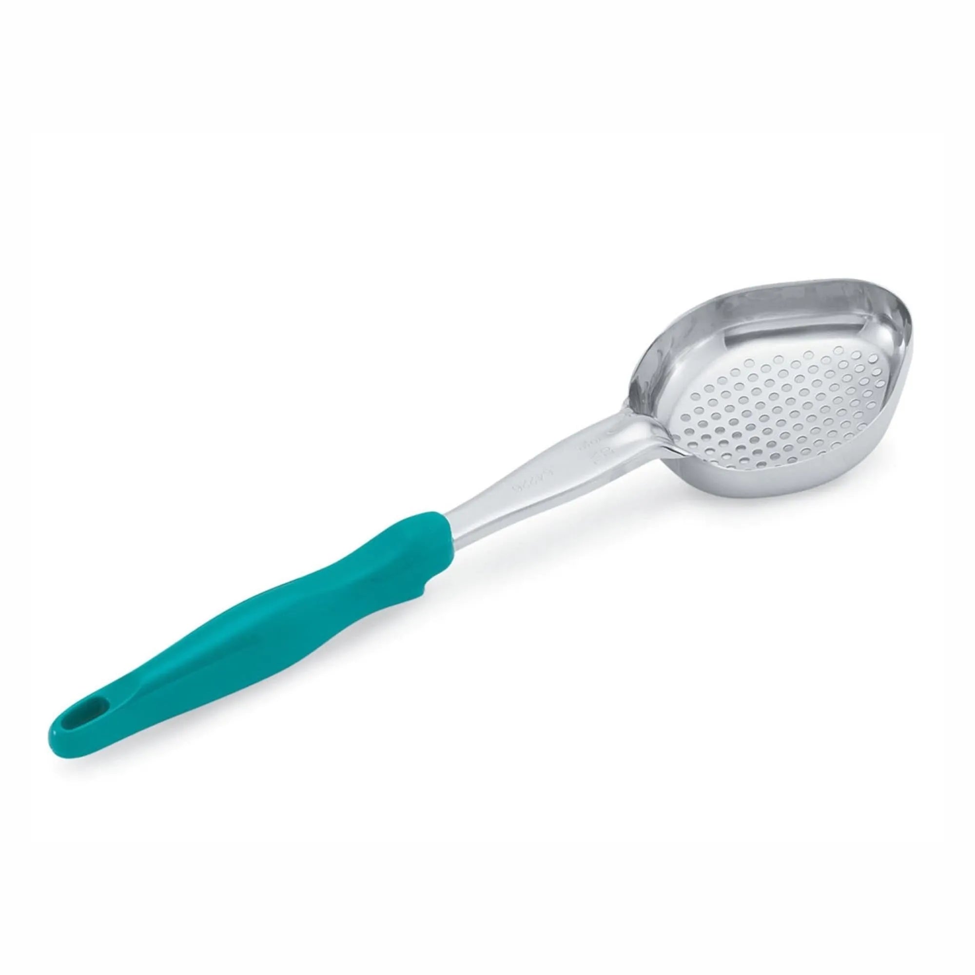 Vollrath Schöpflöffel: Oval, 175ml, Edelstahl, ergonomischer grüner Griff, 36.5cm, langlebig, rostfrei, präzises Arbeiten.