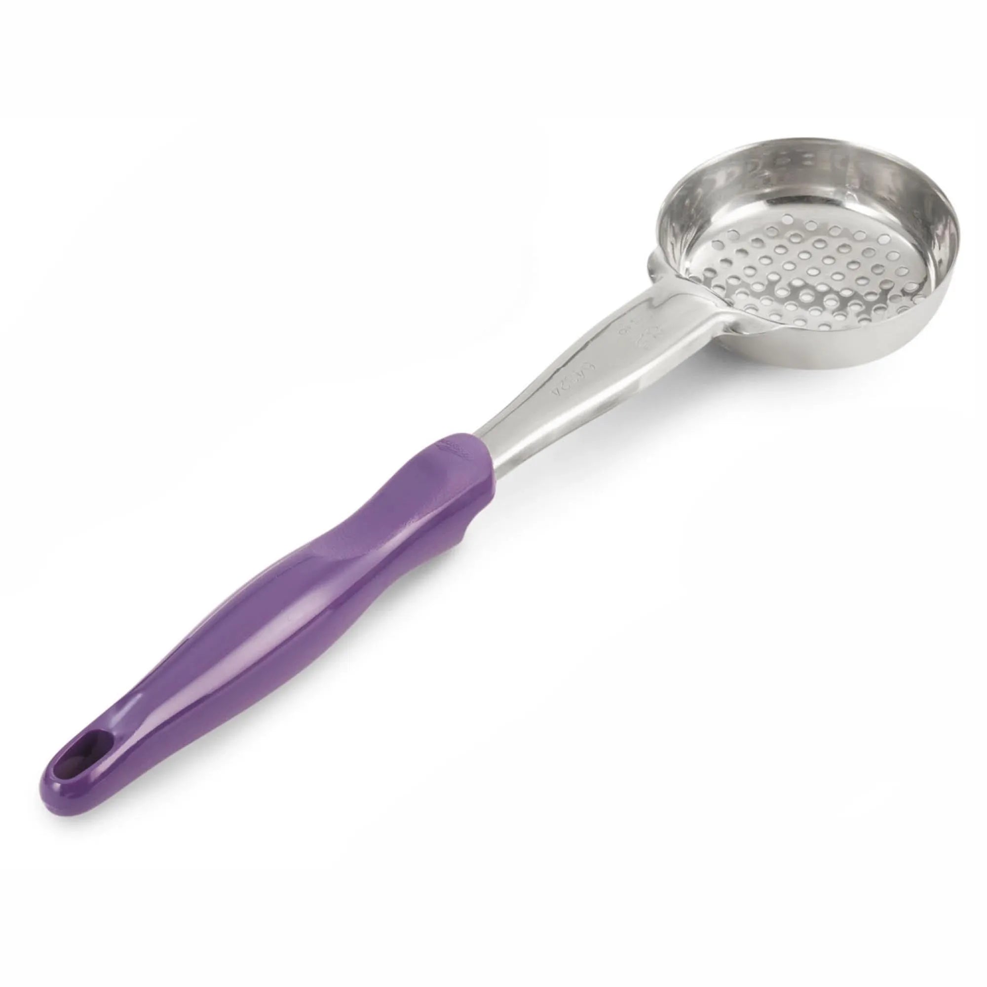 Schöpflöffel Allergen Free perf 34cm 120ml Griff violett in Violett präsentiert im Onlineshop von KAQTU Design AG. Kochbesteck ist von Vollrath