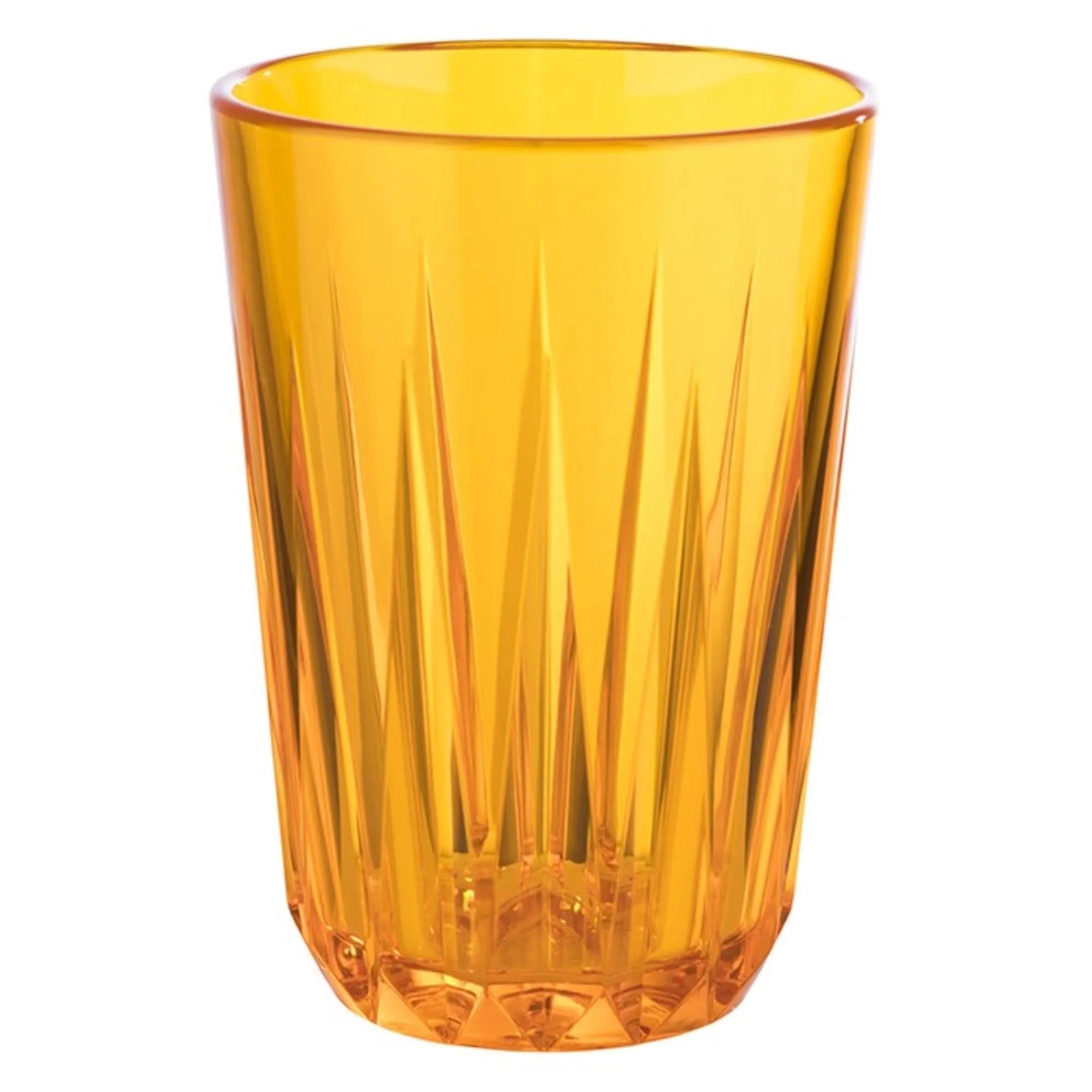 Trinkbecher Crystal orange D7cm H9.5cm, 150ml, Glas, KAQTU Design