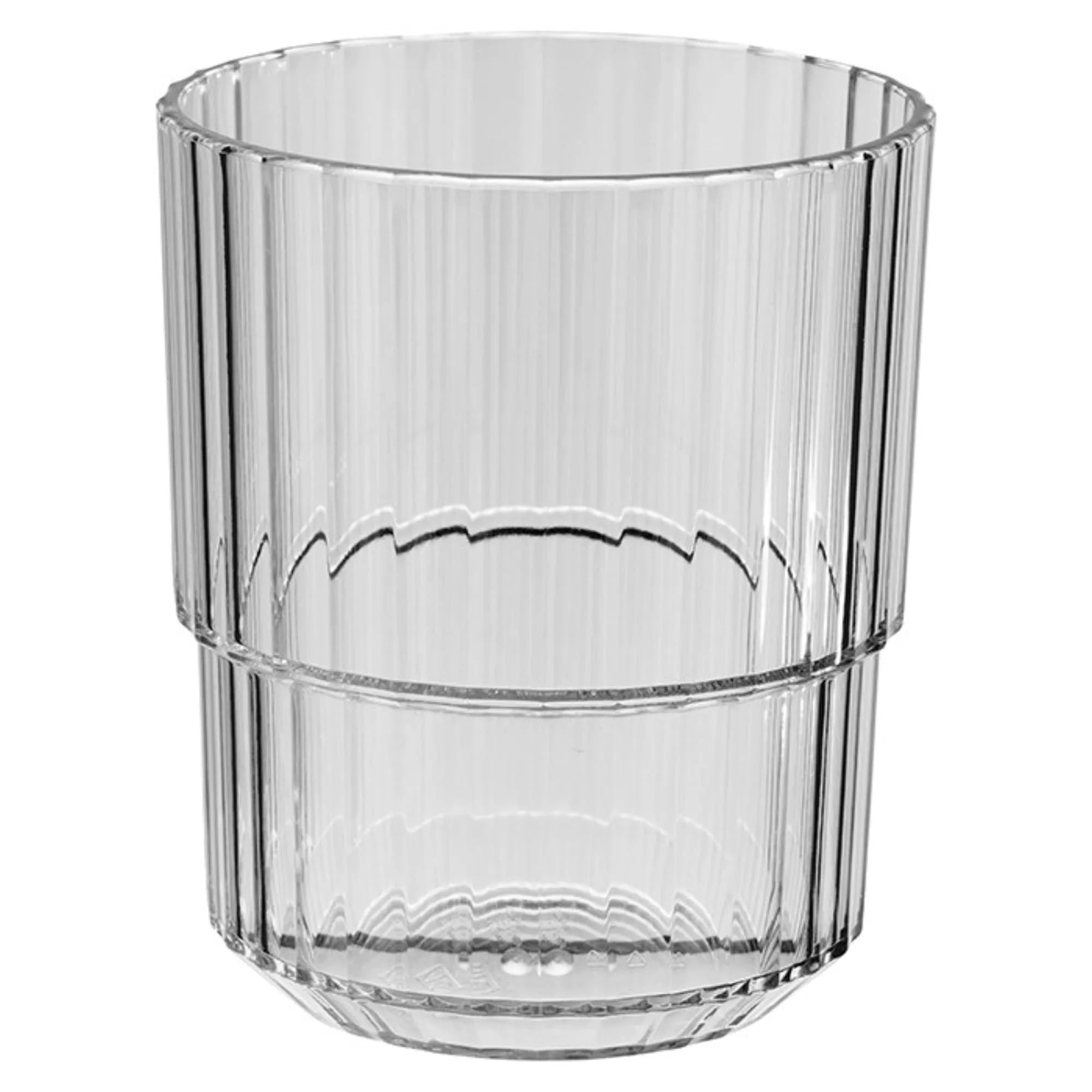 Trinkbecher Linea 300ml in Grau präsentiert im Onlineshop von KAQTU Design AG. Glas ist von Buffet&Display