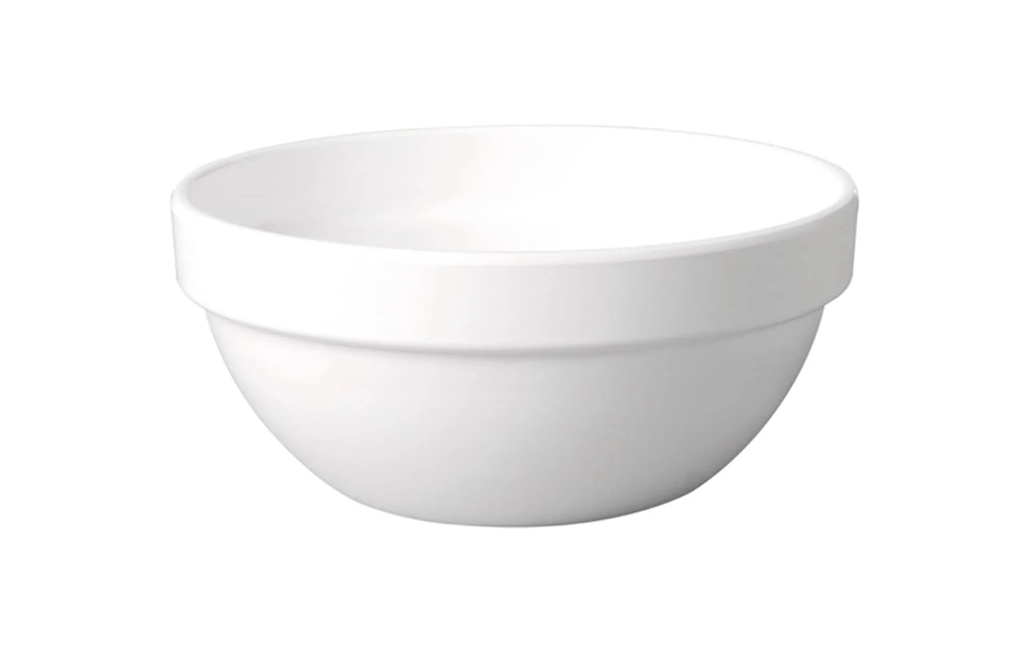 Schüssel 2,5ltr., ca. D23cm. H10.5cm, weiss in Weiss präsentiert im Onlineshop von KAQTU Design AG. Schüssel ist von Buffet&Display