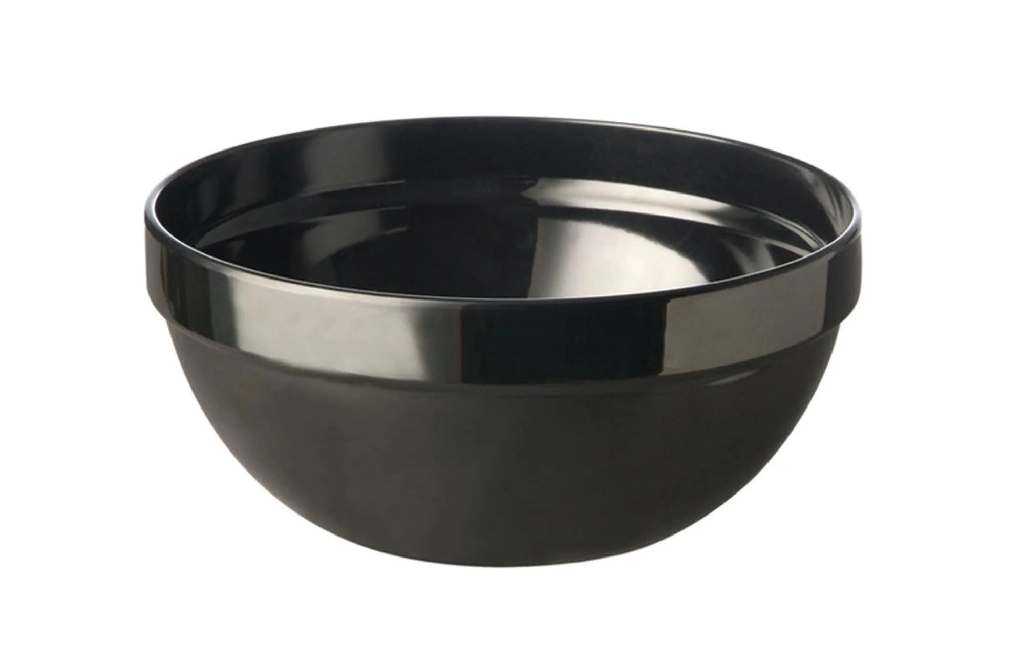 Schüssel 2,5ltr., ca. D23cm. H10.5cm, schwarz in Schwarz präsentiert im Onlineshop von KAQTU Design AG. Schüssel ist von Buffet&Display