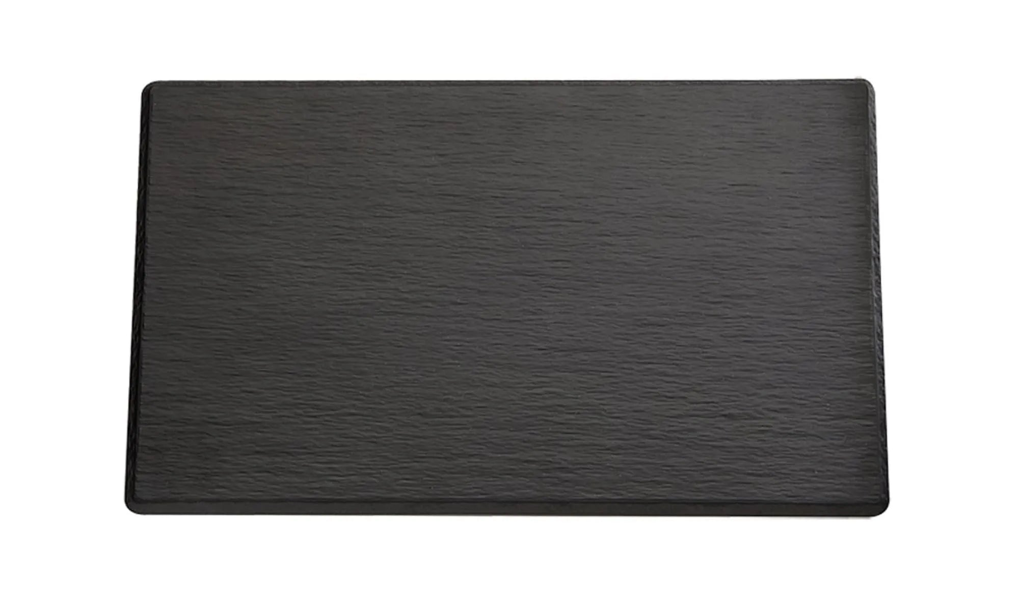 Tablett GN 1/3  Slate , 32.5x17.5cm, H1.2cm in Schwarz präsentiert im Onlineshop von KAQTU Design AG. Tablett ist von Buffet&Display