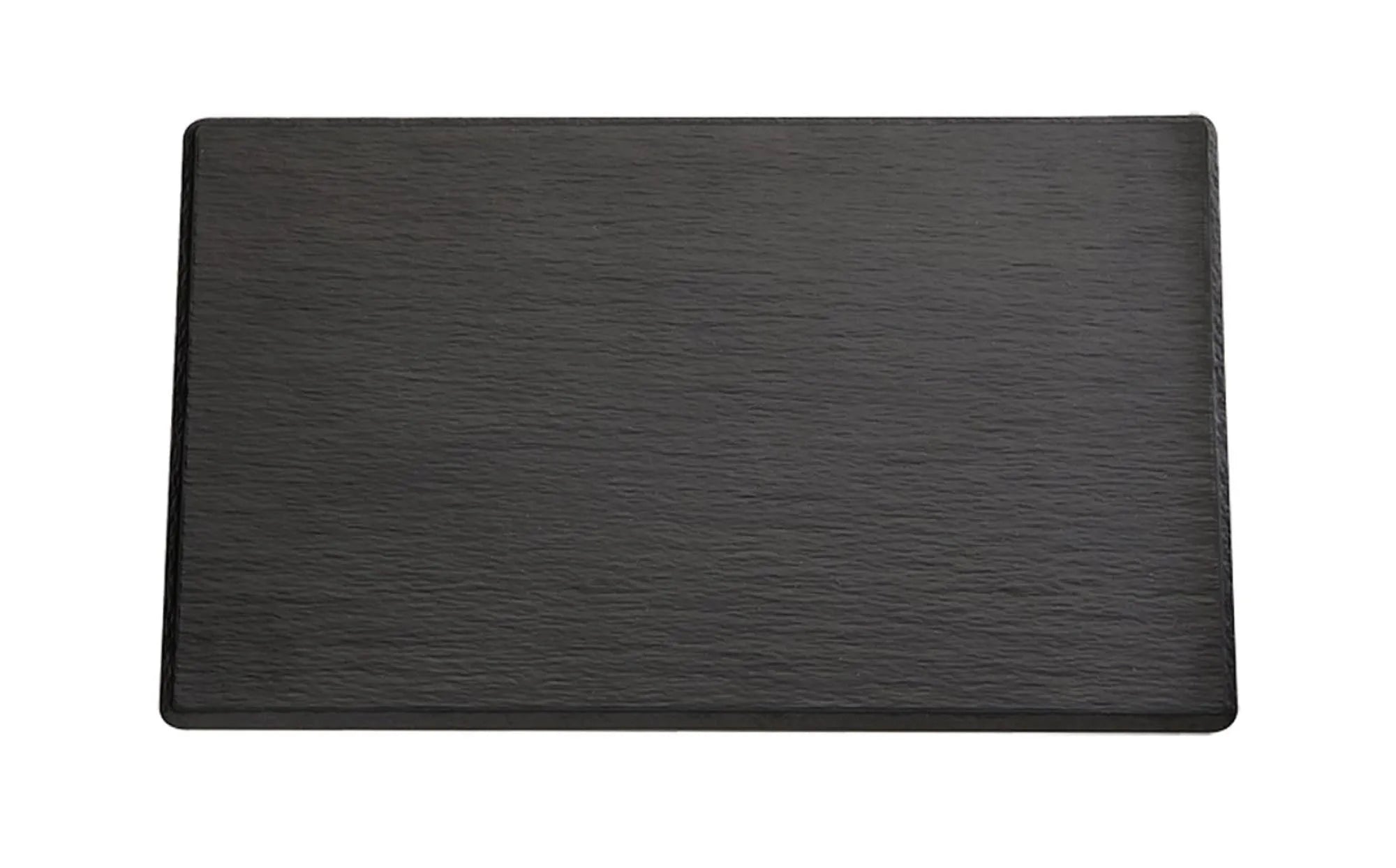 Tablett GN 1/4  Slate , 26.5x16.2cm, H1.2cm in Schwarz präsentiert im Onlineshop von KAQTU Design AG. Tablett ist von Buffet&Display