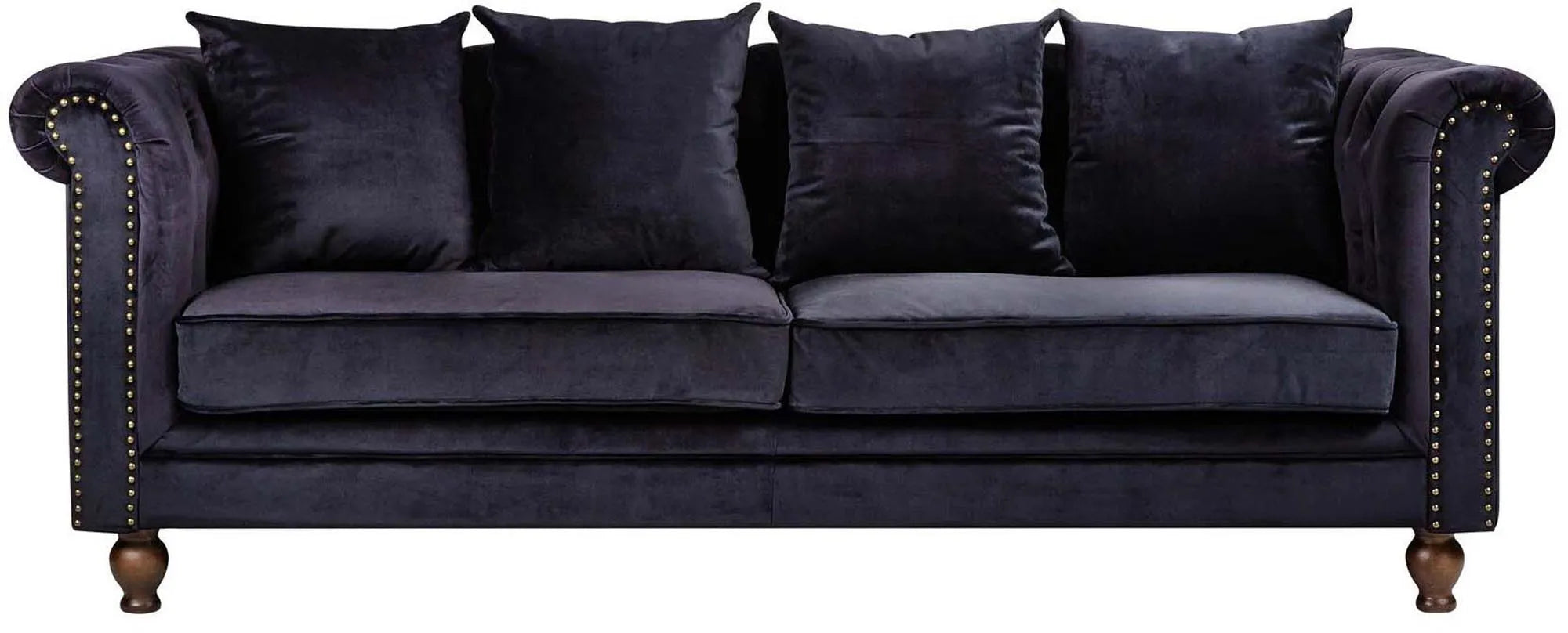 Velvet 3-Sitzer Sofa - KAQTU Design