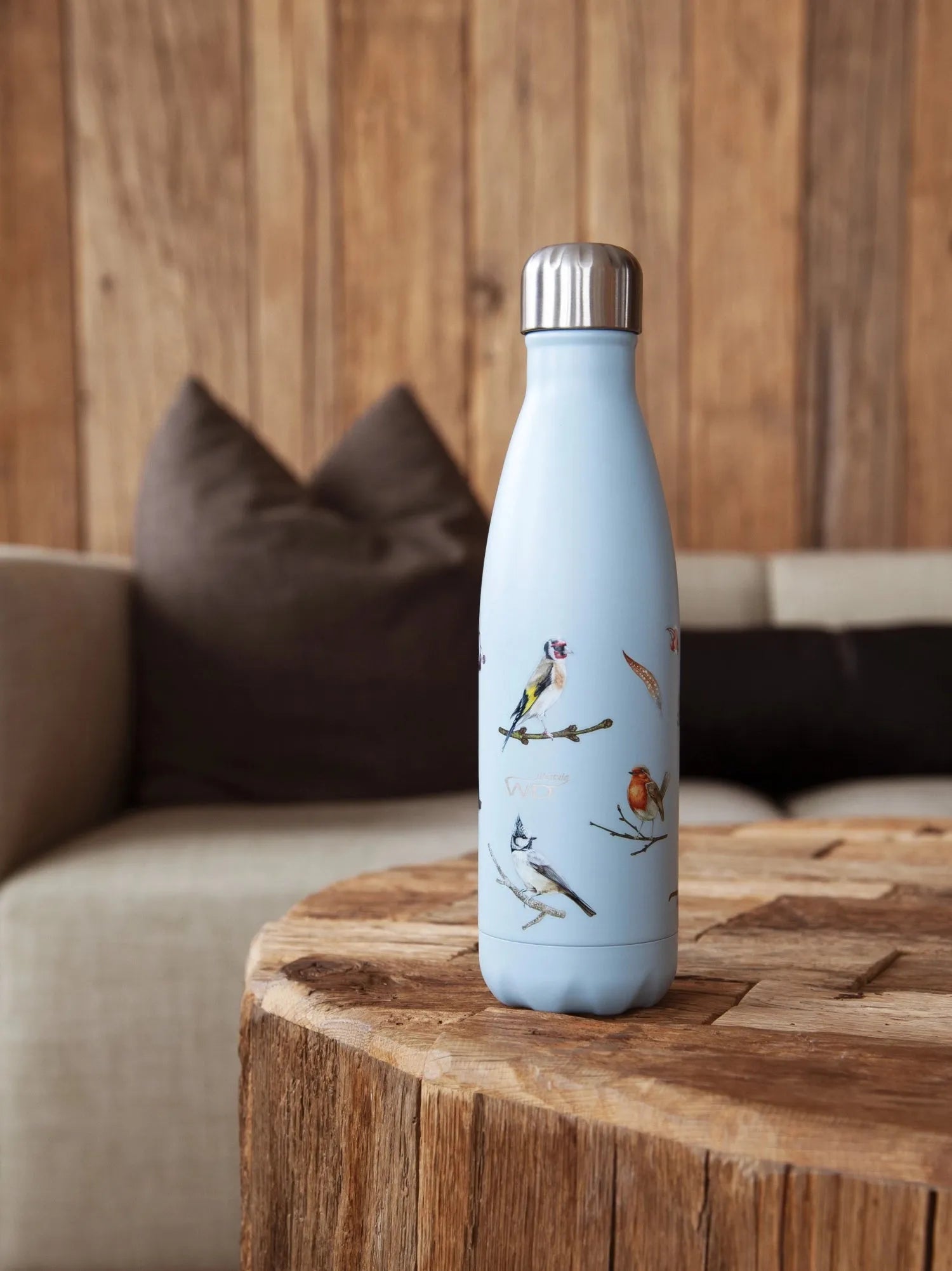 Stilvolle 500ml Isolierflasche mit Vogelmotiv von Easy Life.