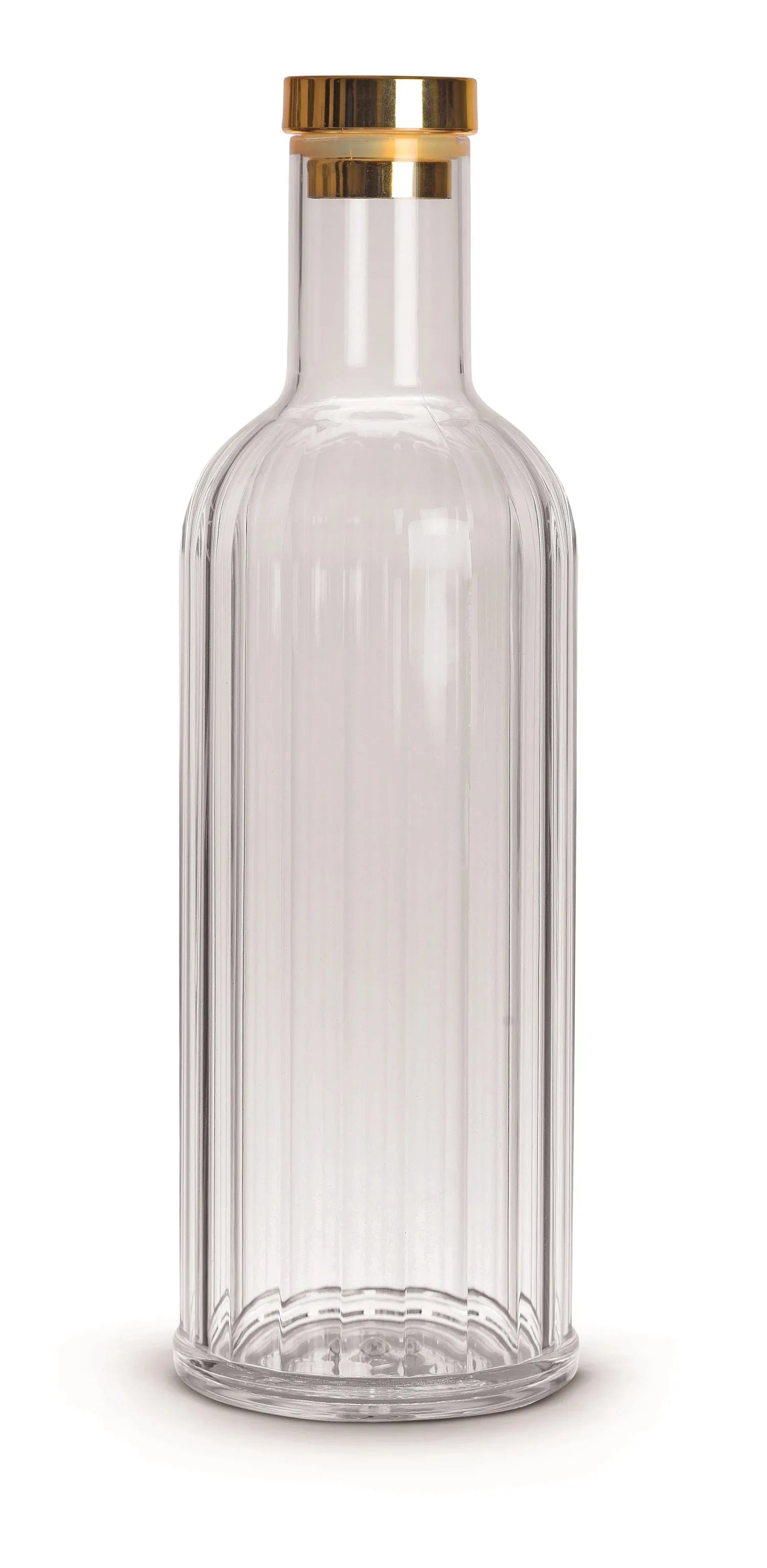 Elegante, bruchsichere 1L Acrylflasche in Gold von Easy Life: stilvoll, robust, spülmaschinenfest, umweltfreundlich.