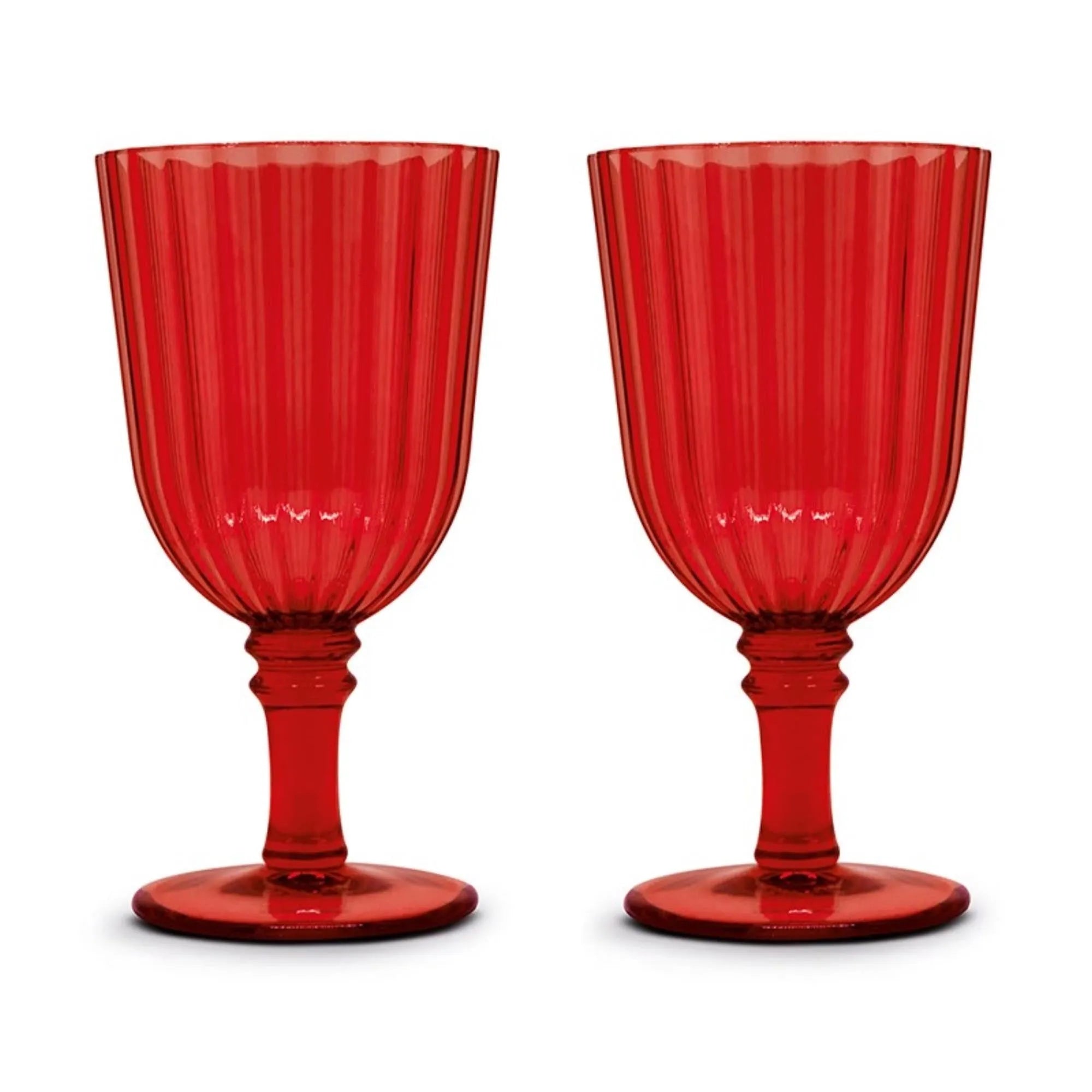 2er Set Gläser aus Acryl 460ml in Rot präsentiert im Onlineshop von KAQTU Design AG. Glas ist von Easy Life