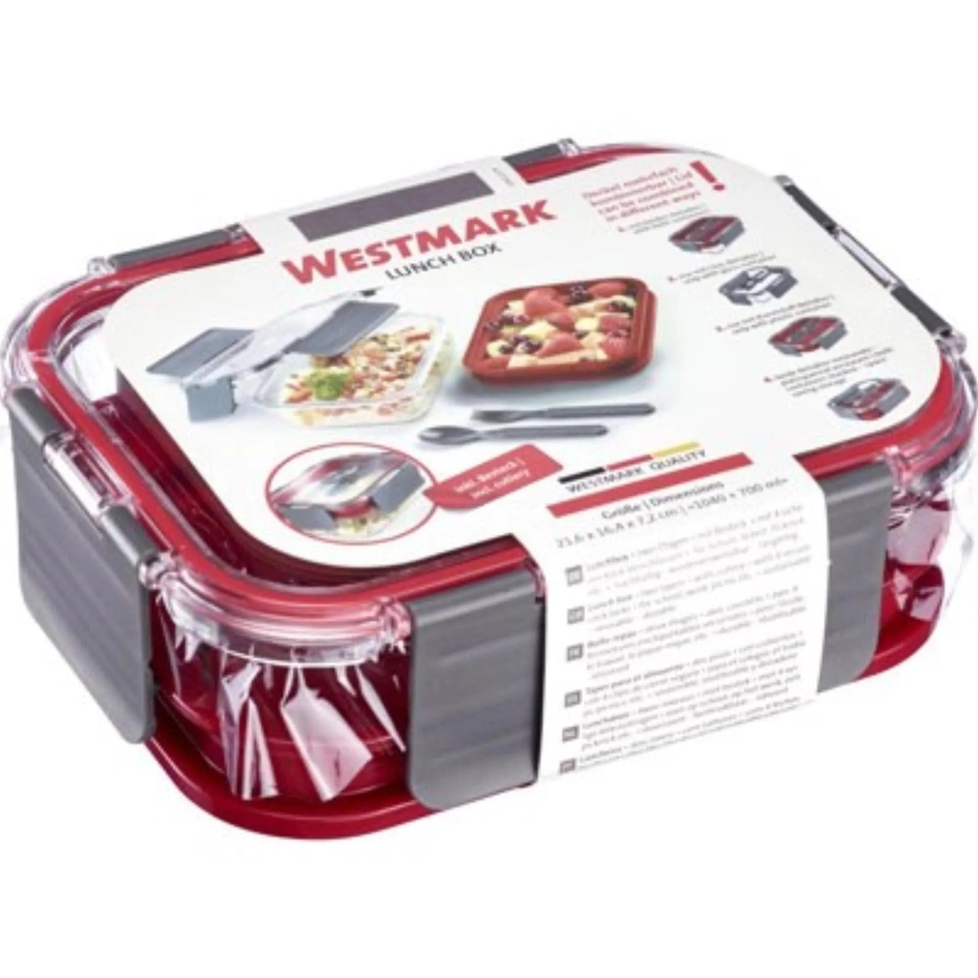 Lunch Box Comfort 1740ml, Rot - KAQTU Design