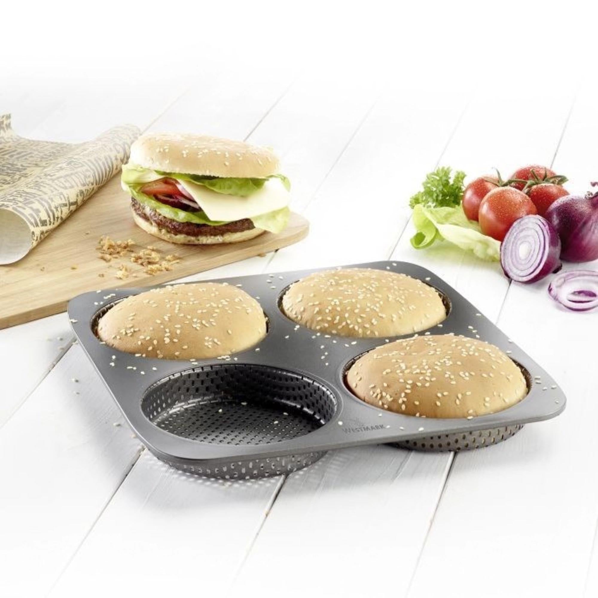 4er Burger Brötchen Backform Big, 28x28cm - KAQTU Design