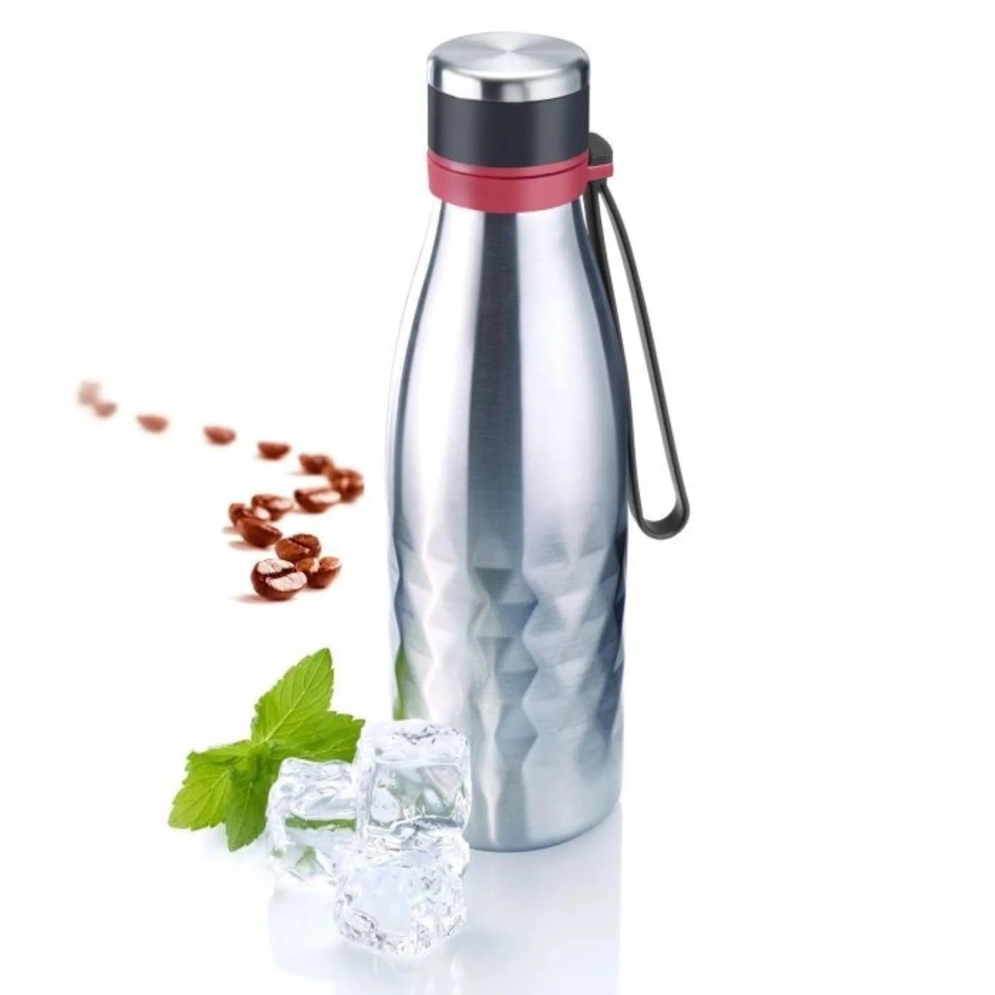 Isolierflasche Viva, 0,55 l, silber, sb - KAQTU Design