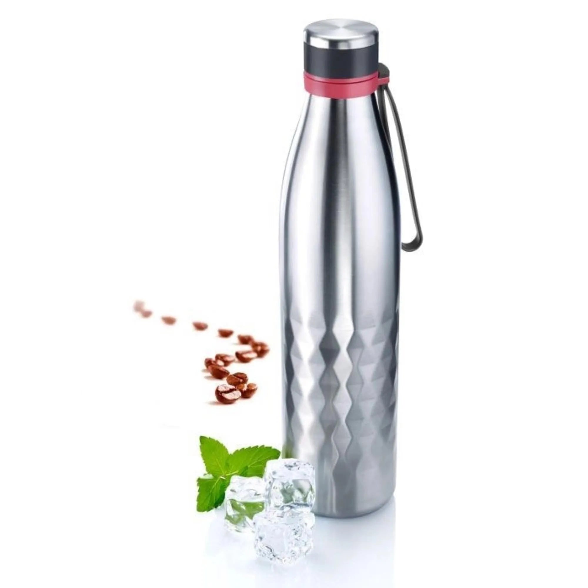 Isolierflasche Viva, 1 l, silber, sb - KAQTU Design