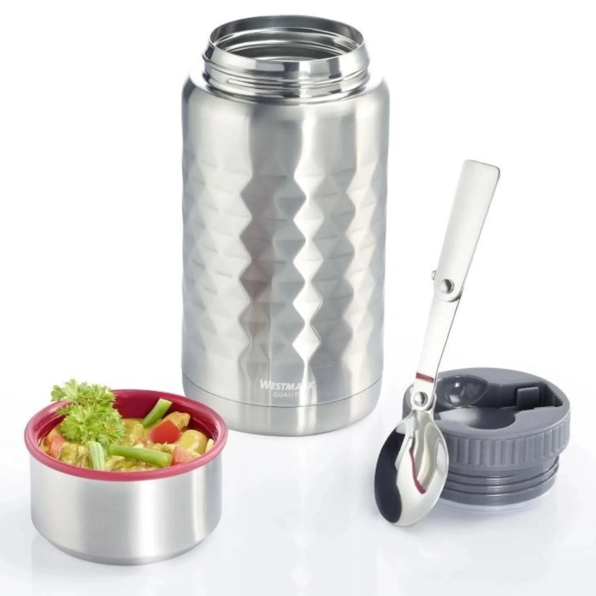 Lunch Pot Viva, 0,75l, silber - KAQTU Design