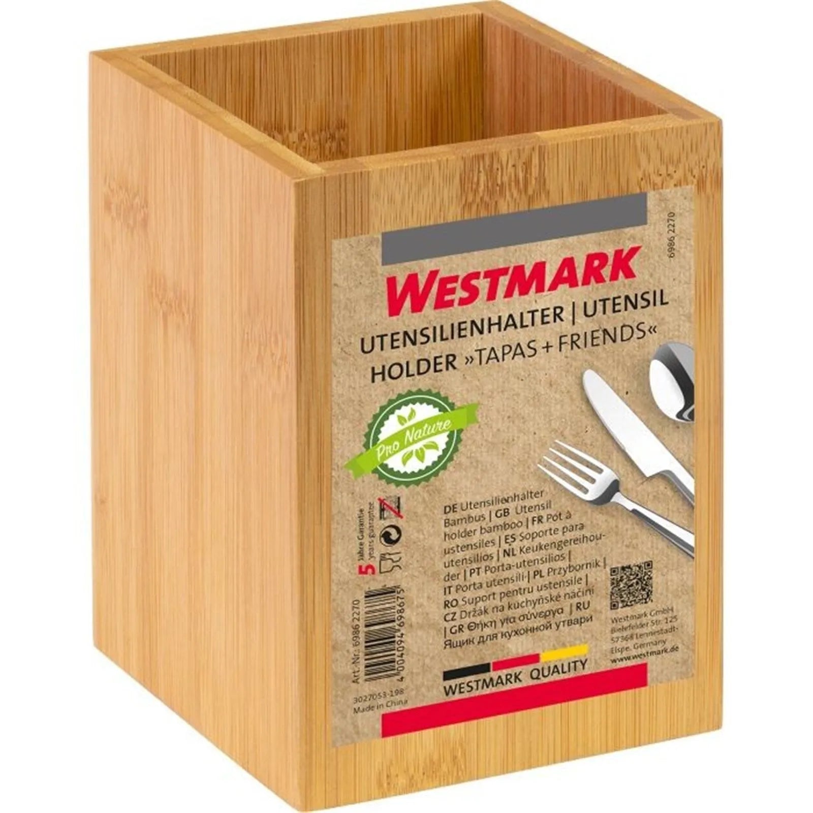 Eleganter Westmark Utensilienhalter für Tapas, eckig und vielseitig.