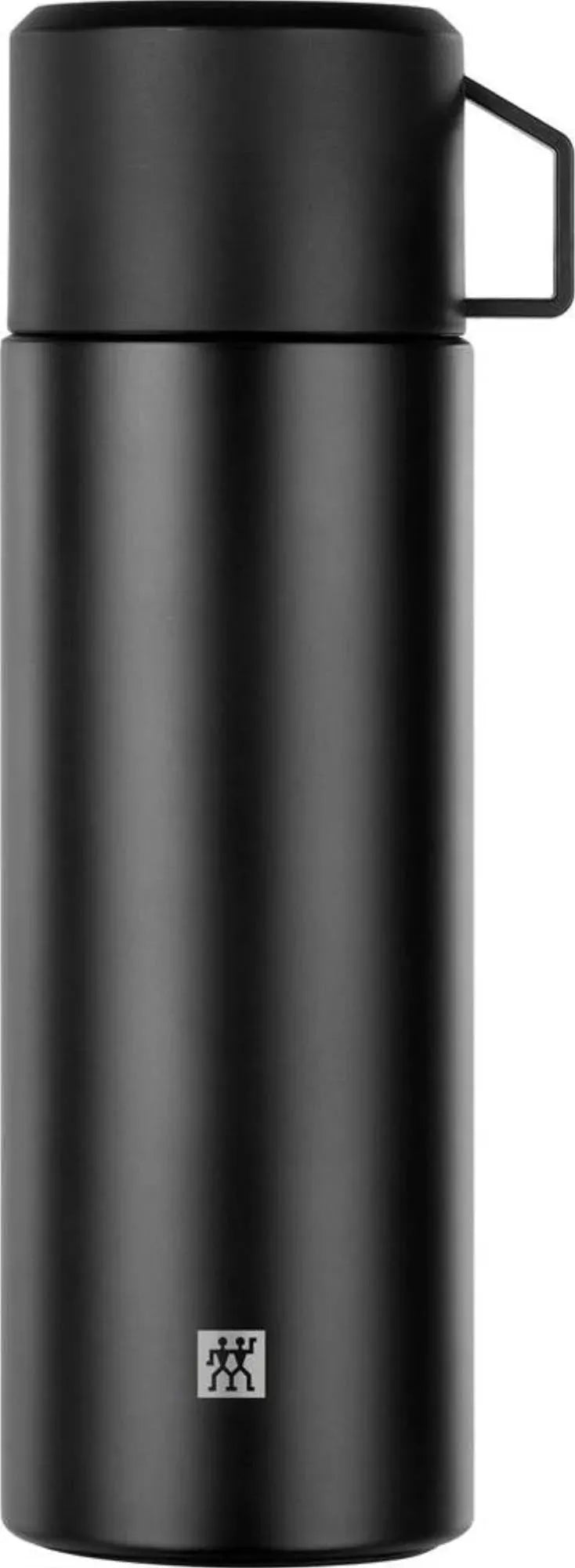 Zwilling Thermo Vacuum Bottle: 1.000 ml, matt-schwarz, hält Getränke 24h heiß/kalt, auslaufsicher, spülmaschinenfest, stilvoll.