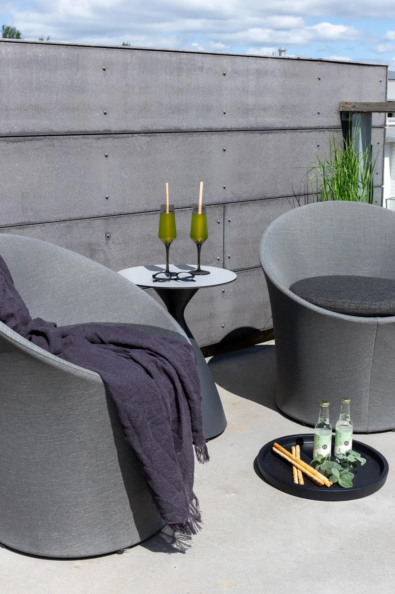 Spoga Lounge Outdoorset ⌀40cm - KAQTU Design