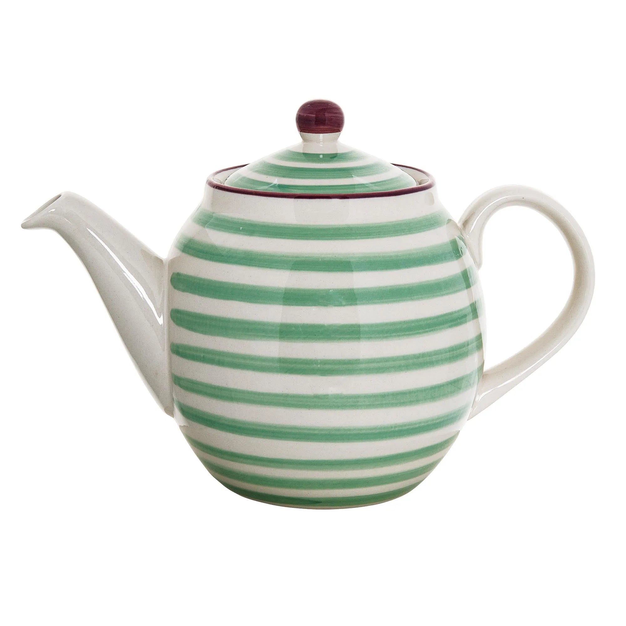 Patrizia teapot, green, earthenware