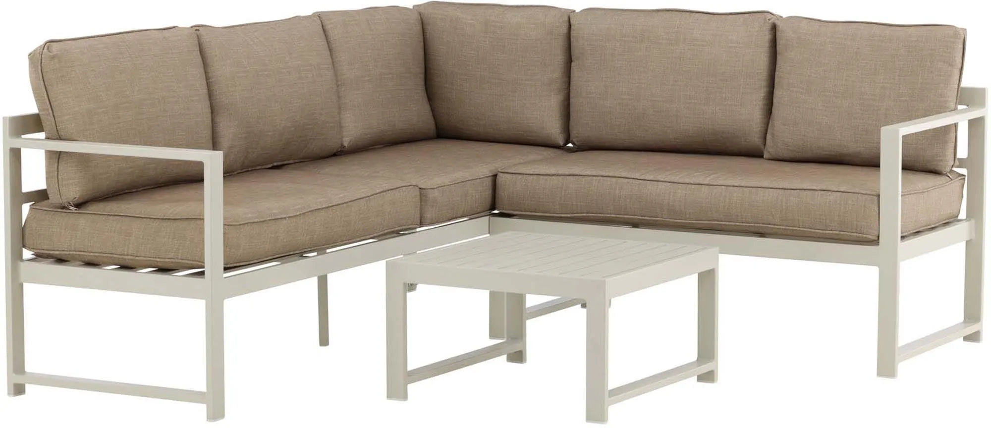 Salvador Ecksofa Outdoorset 60cm in Beige präsentiert im Onlineshop von KAQTU Design AG. Loungeset ist von Venture Home