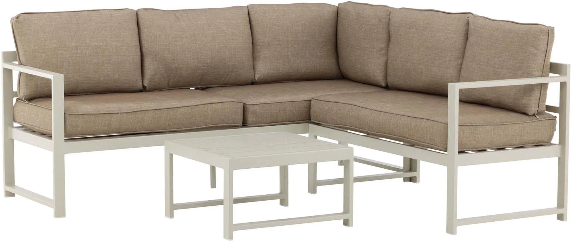 Salvador Ecksofa Outdoorset 60cm in Beige präsentiert im Onlineshop von KAQTU Design AG. Loungeset ist von Venture Home