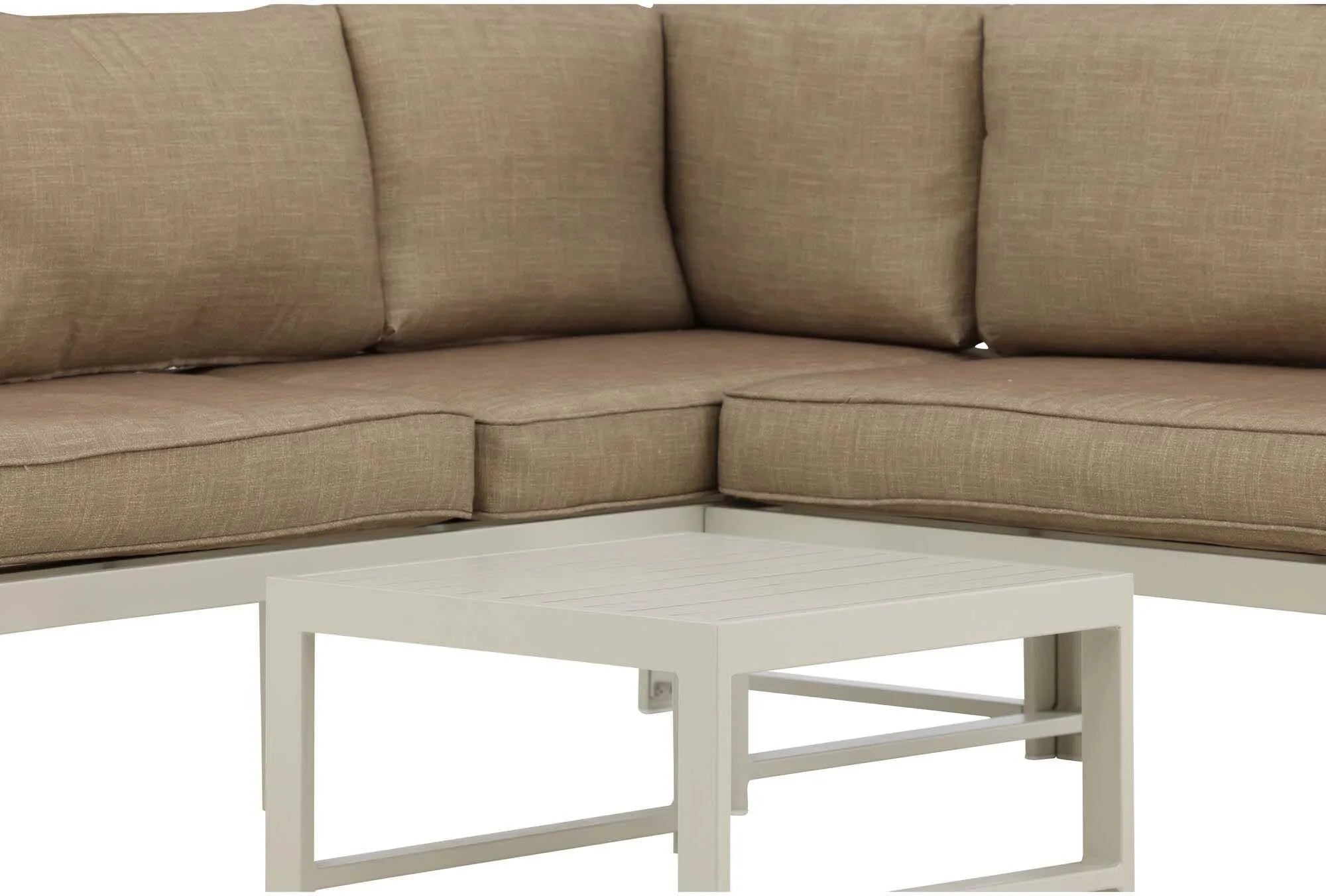 Salvador Ecksofa Outdoorset 60cm in Beige präsentiert im Onlineshop von KAQTU Design AG. Loungeset ist von Venture Home