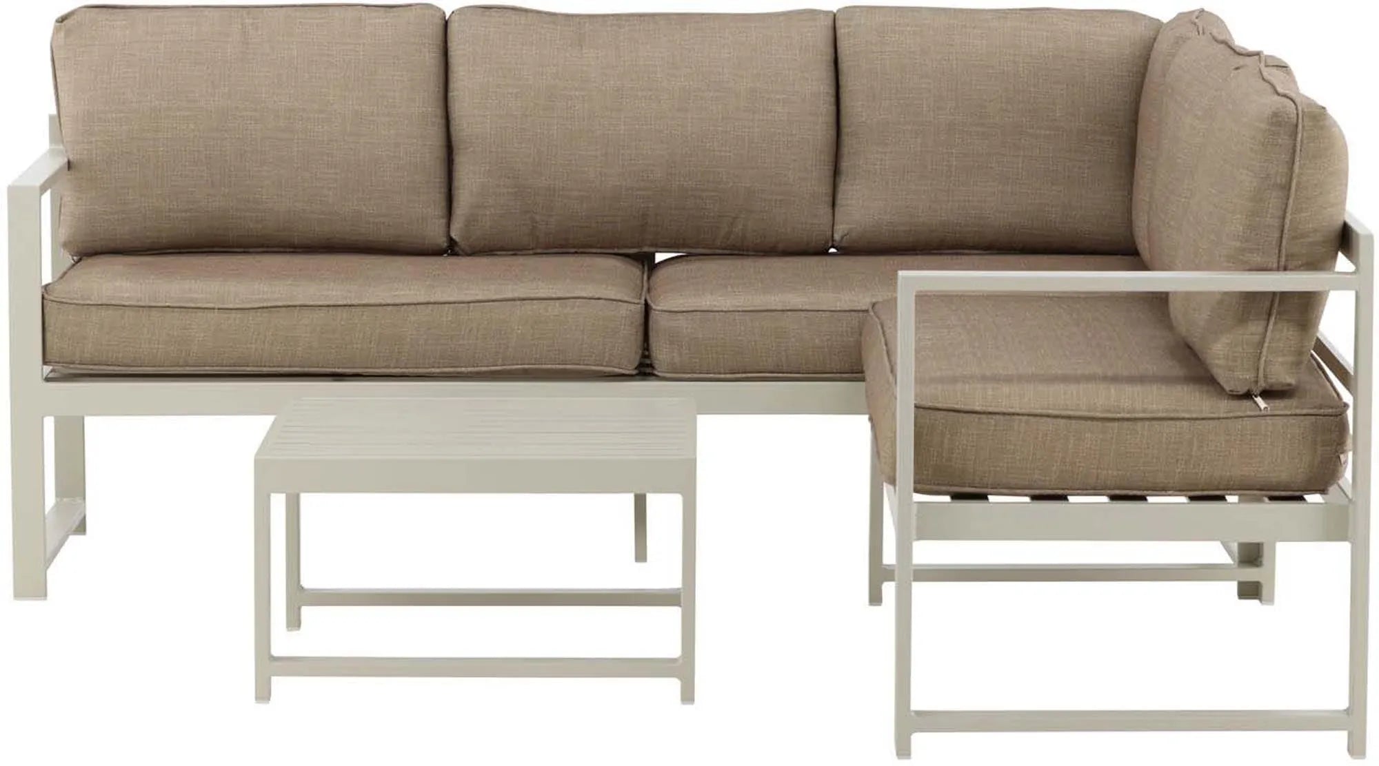 Salvador Ecksofa Outdoorset 60cm in Beige präsentiert im Onlineshop von KAQTU Design AG. Loungeset ist von Venture Home