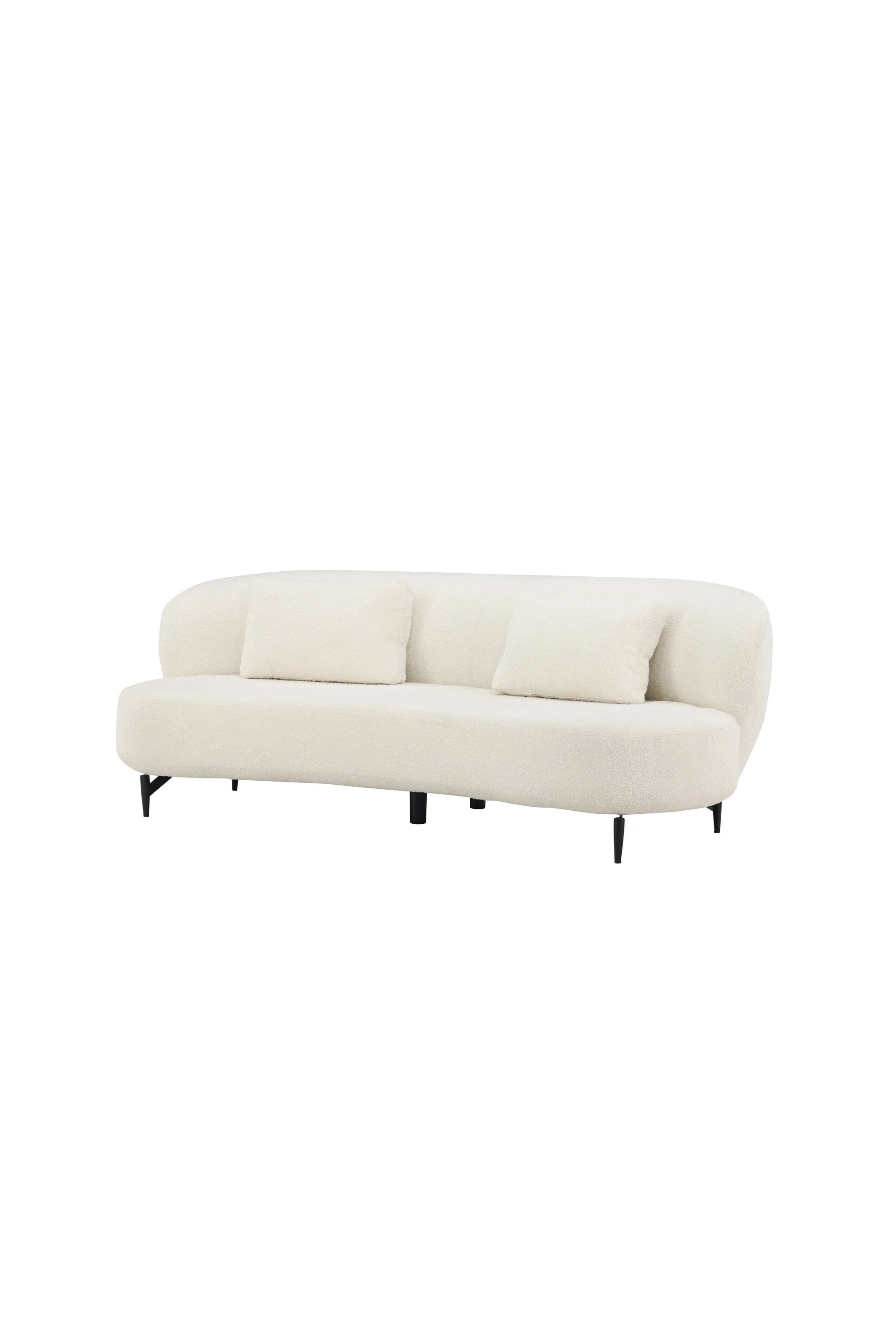 Luna 3-Seat Sofa in Schwarz-Weiss präsentiert im Onlineshop von KAQTU Design AG. 3er Sofa ist von Venture Home