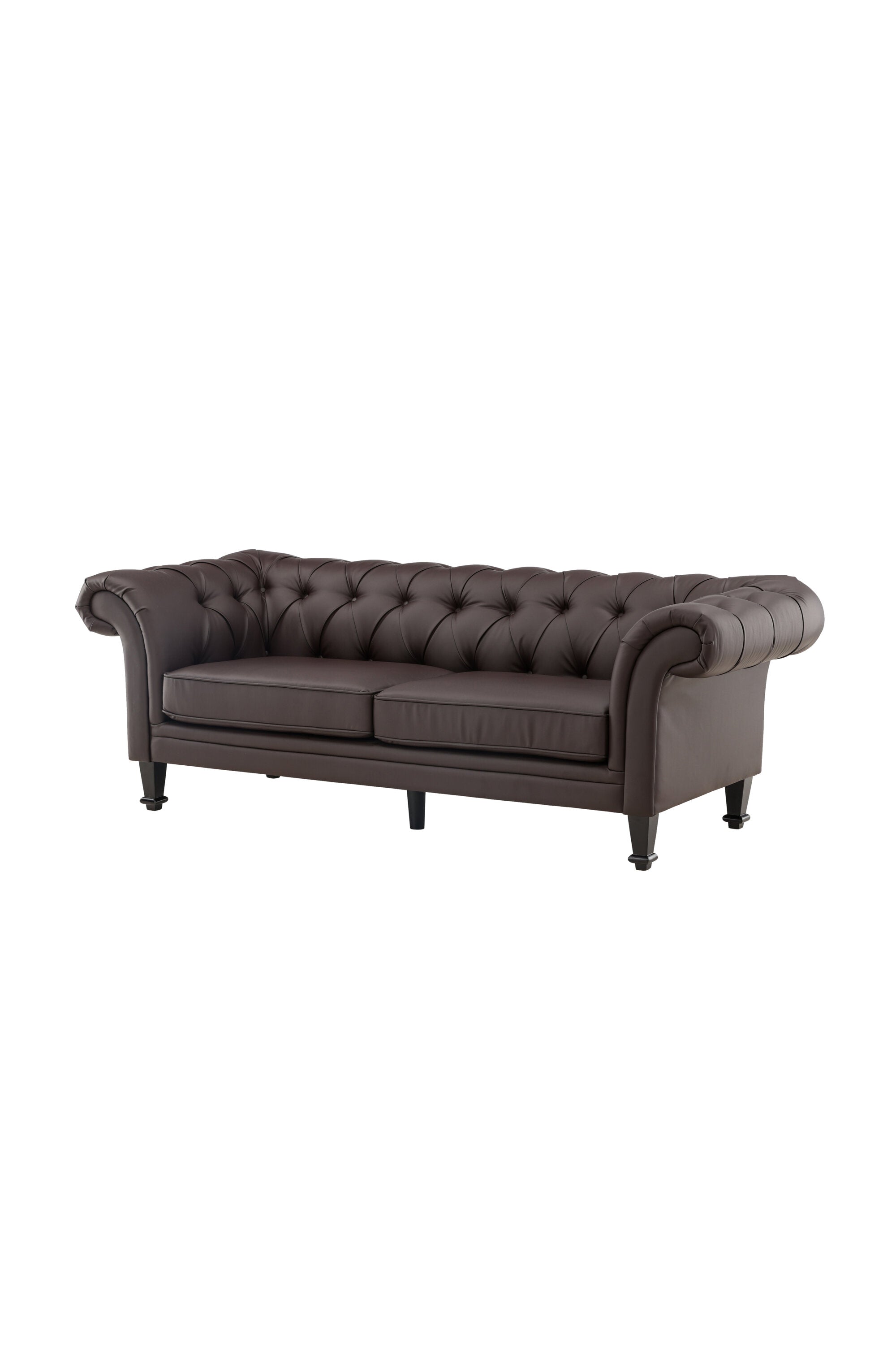 Ätran 3-Seat Sofa in Schwarz Braun präsentiert im Onlineshop von KAQTU Design AG. 3er Sofa ist von Venture Home