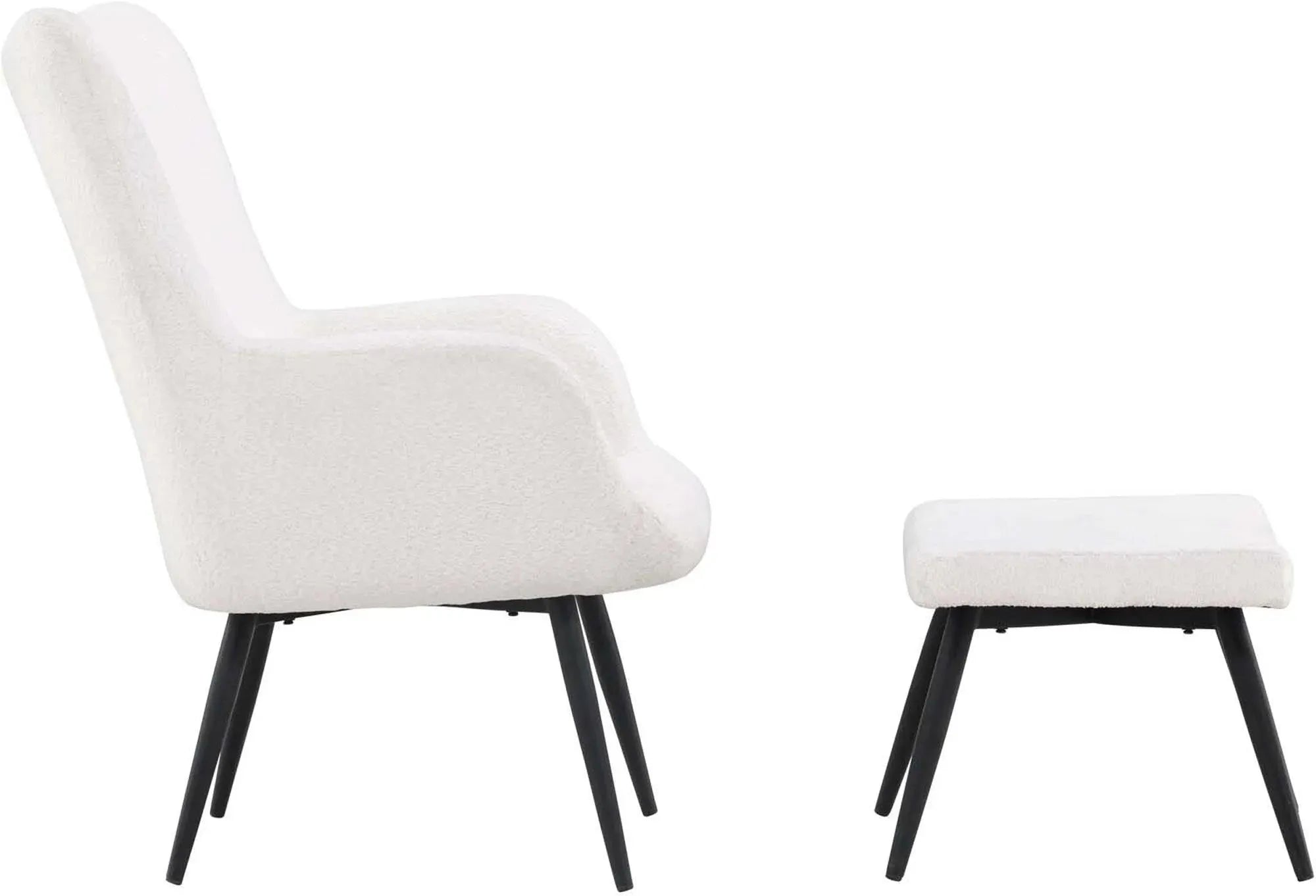 Eleganter Como Sessel mit Ottoman von Venture Home für Ihr Wohnzimmer.