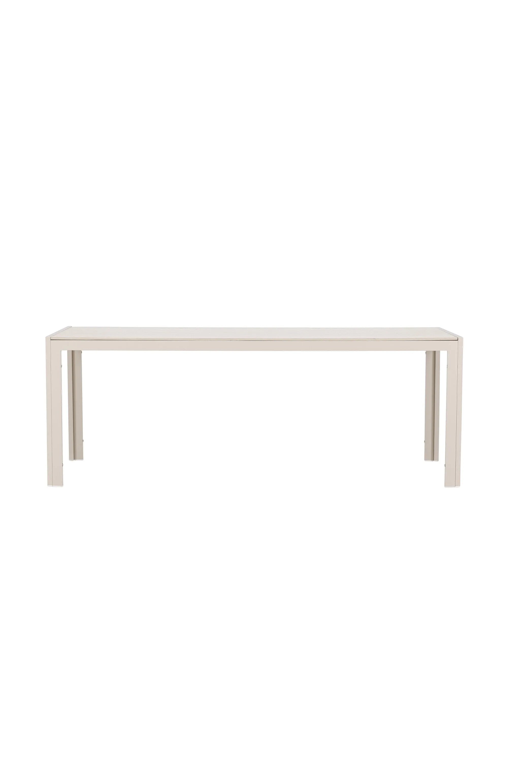 Rechteckiger Esstisch brechen in Beige präsentiert im Onlineshop von KAQTU Design AG. Gartentisch ist von Venture Home