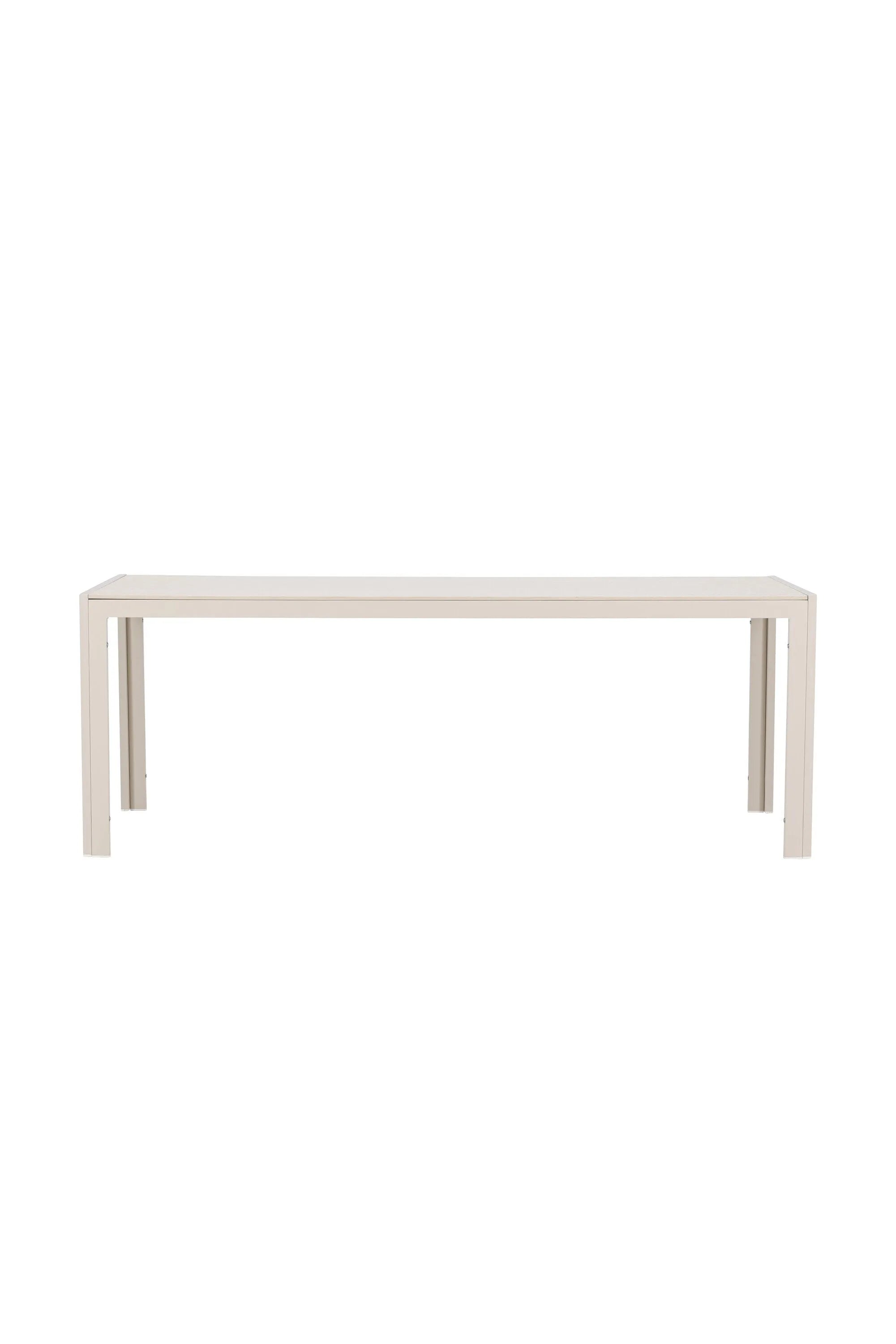 Rechteckiger Esstisch brechen in Beige präsentiert im Onlineshop von KAQTU Design AG. Gartentisch ist von Venture Home