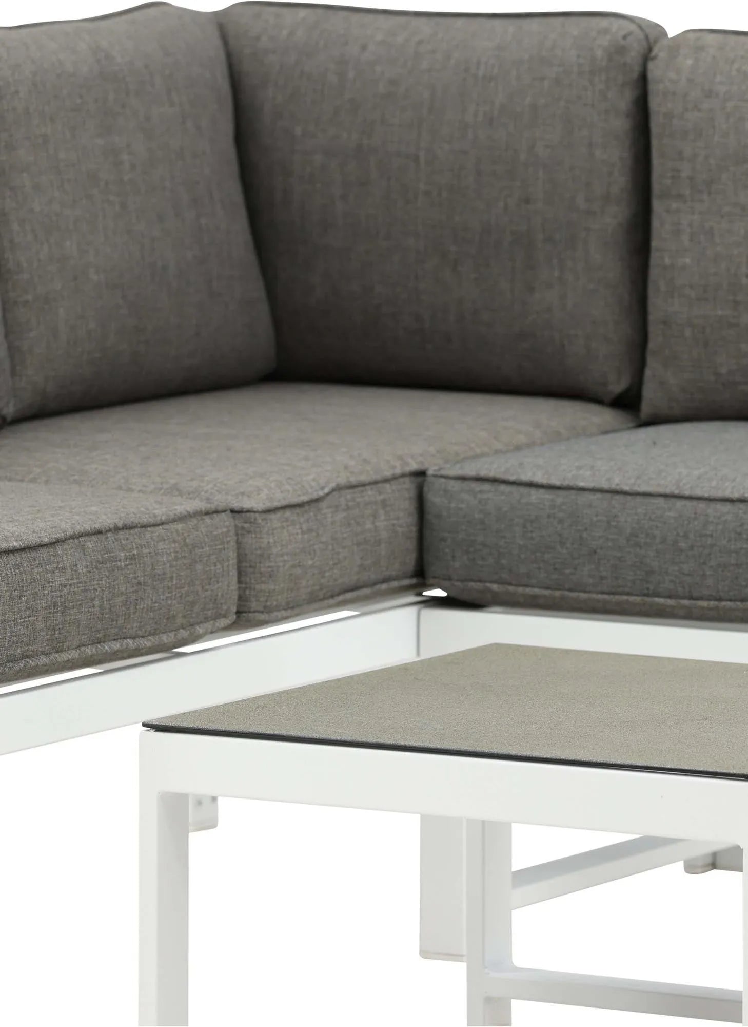 Salvador Ecksofa Outdoorset 60cm in Weiss präsentiert im Onlineshop von KAQTU Design AG. Loungeset ist von Venture Home