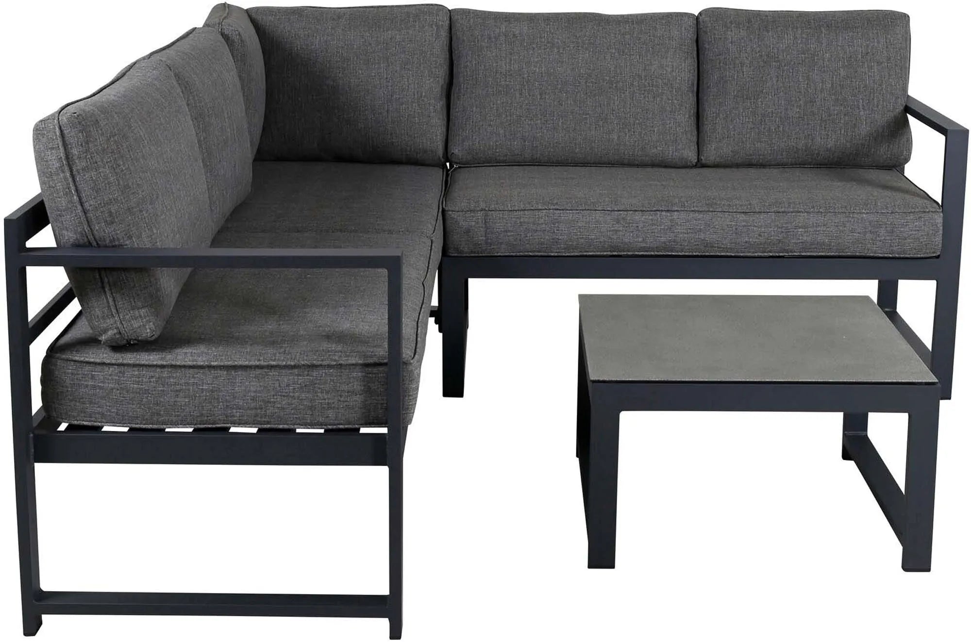 Salvador Ecksofa Outdoorset 60cm in Schwarz präsentiert im Onlineshop von KAQTU Design AG. Loungeset ist von Venture Home