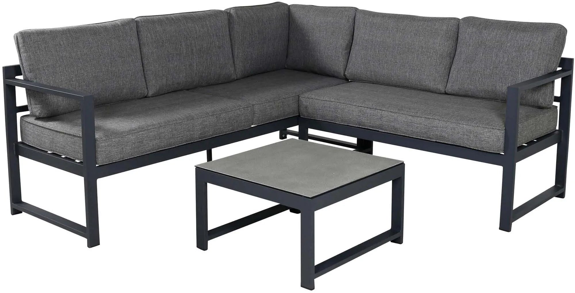 Salvador Ecksofa Outdoorset 60cm in Schwarz präsentiert im Onlineshop von KAQTU Design AG. Loungeset ist von Venture Home