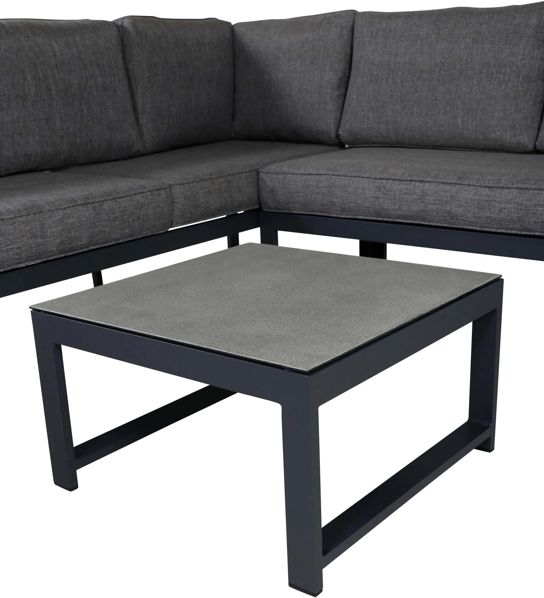 Salvador Ecksofa Outdoorset 60cm in Schwarz präsentiert im Onlineshop von KAQTU Design AG. Loungeset ist von Venture Home