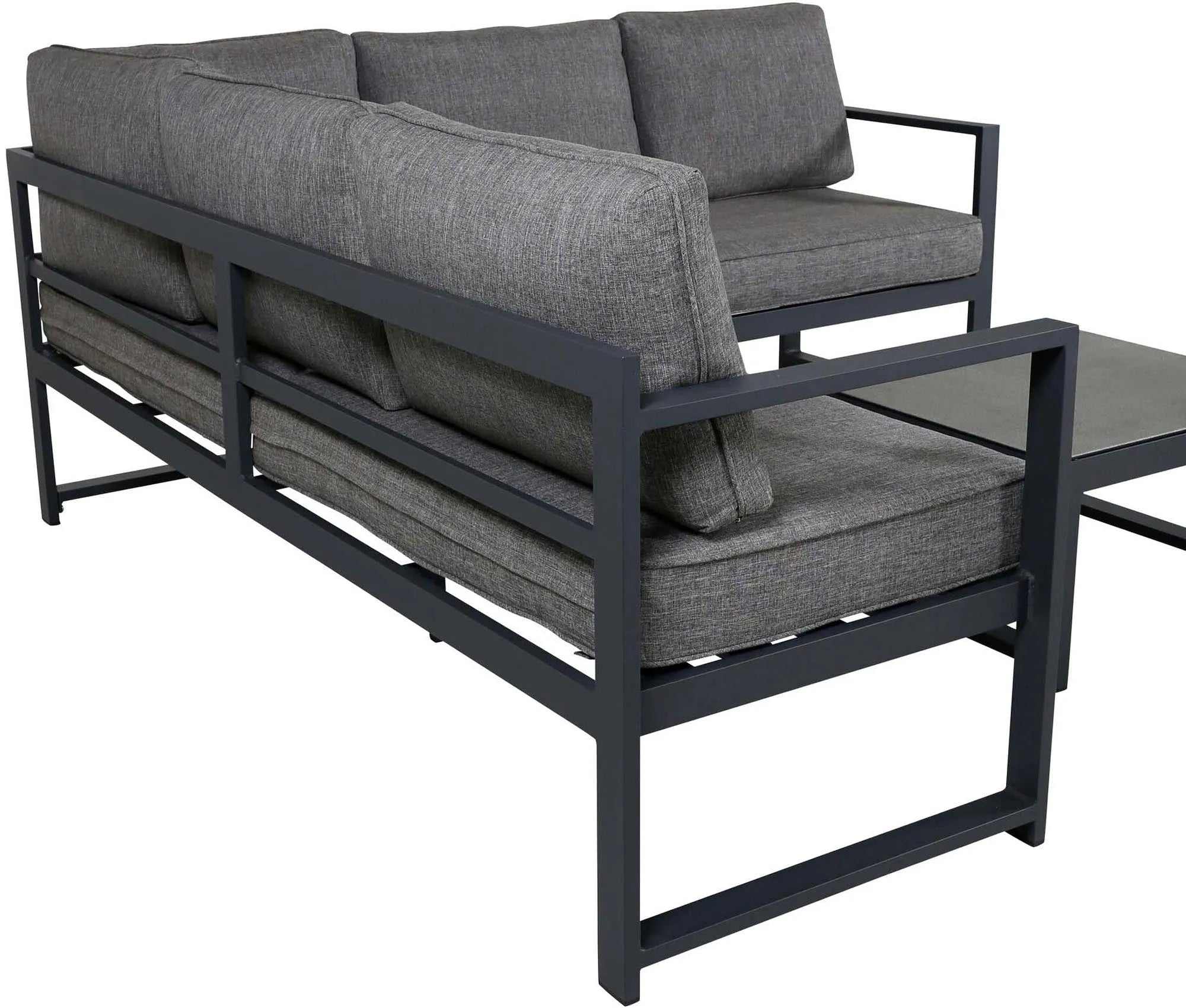 Salvador Ecksofa Outdoorset 60cm in Schwarz präsentiert im Onlineshop von KAQTU Design AG. Loungeset ist von Venture Home