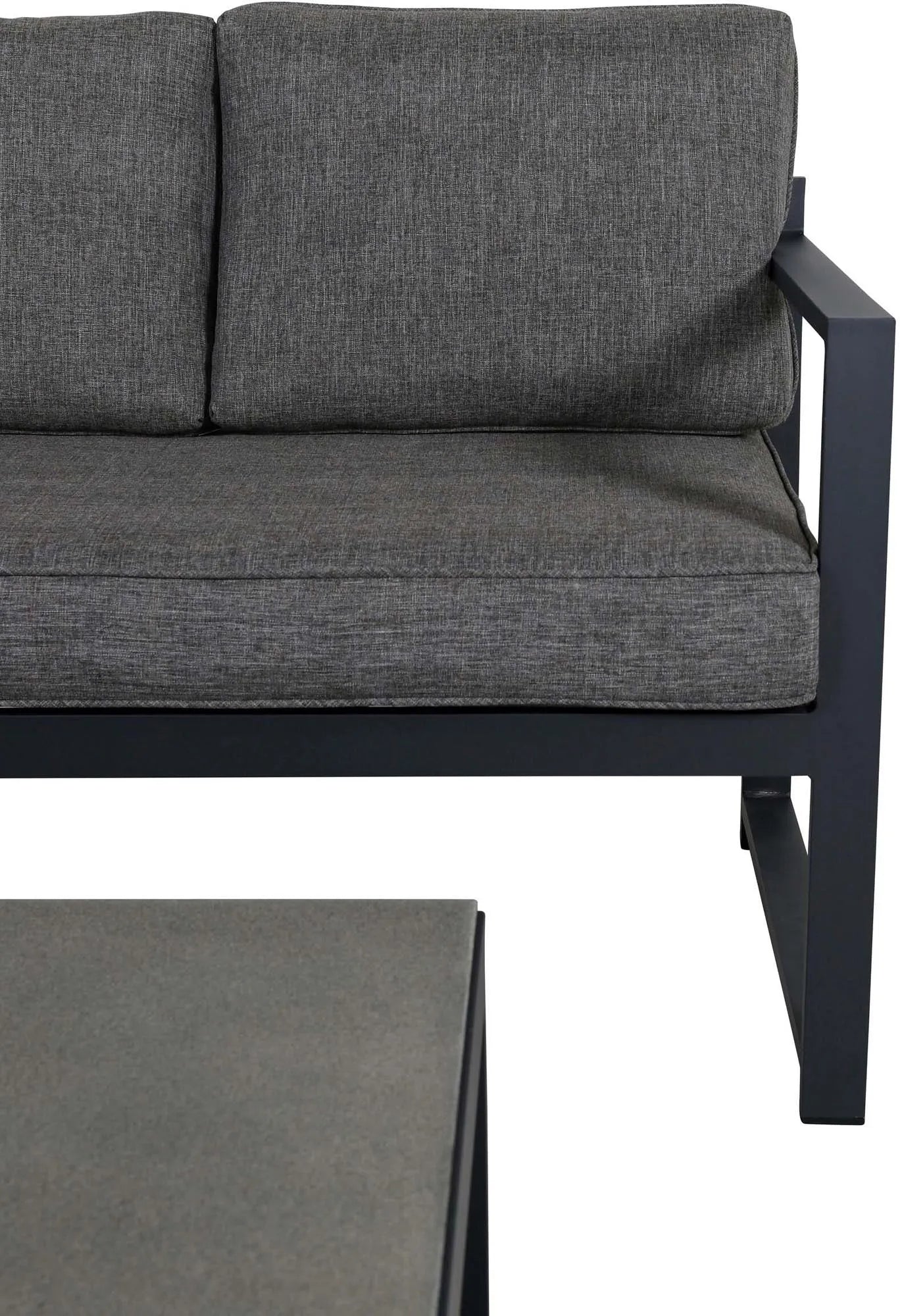 Salvador Ecksofa Outdoorset 60cm in Schwarz präsentiert im Onlineshop von KAQTU Design AG. Loungeset ist von Venture Home