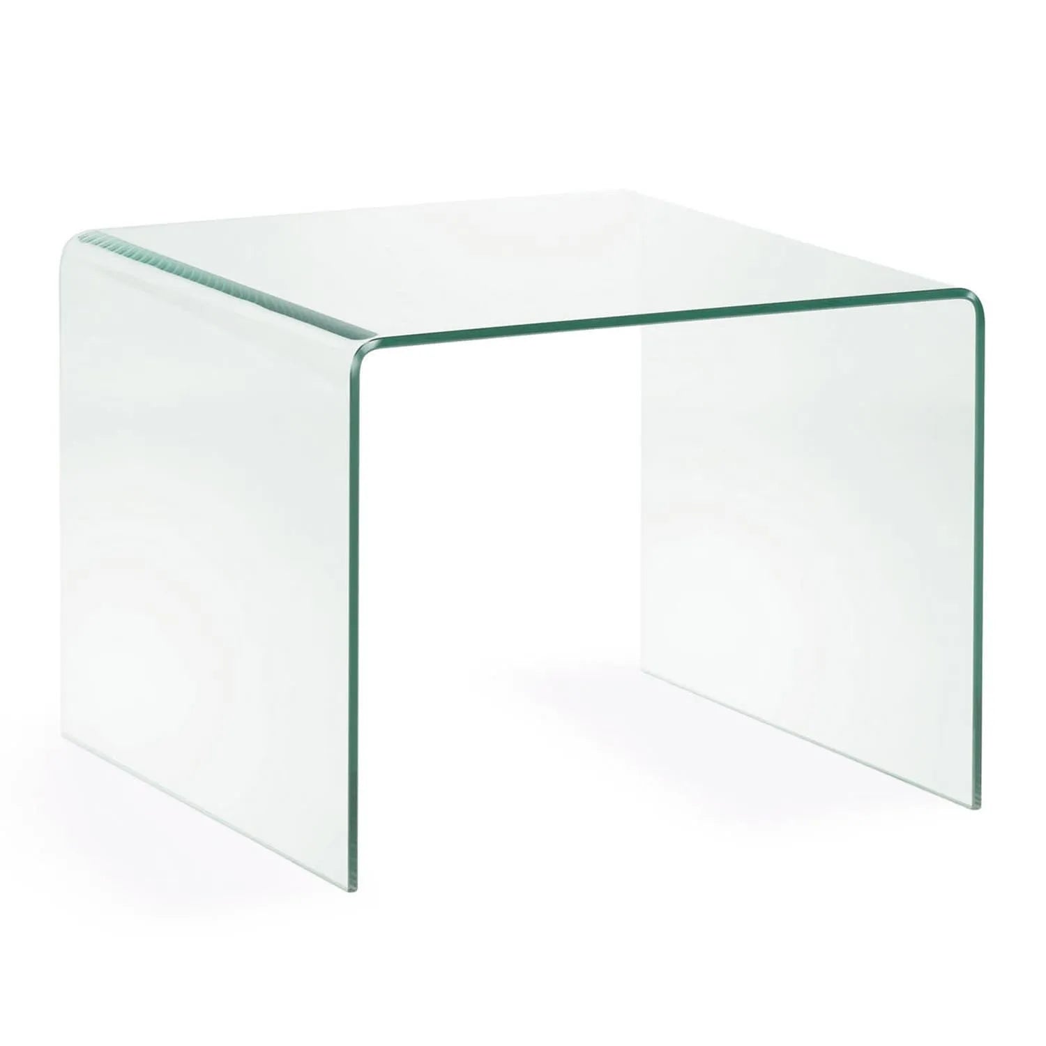 Burano Beistelltisch aus Glas 60 x 60 cm in Klar präsentiert im Onlineshop von KAQTU Design AG. Beistelltisch ist von Kave Home