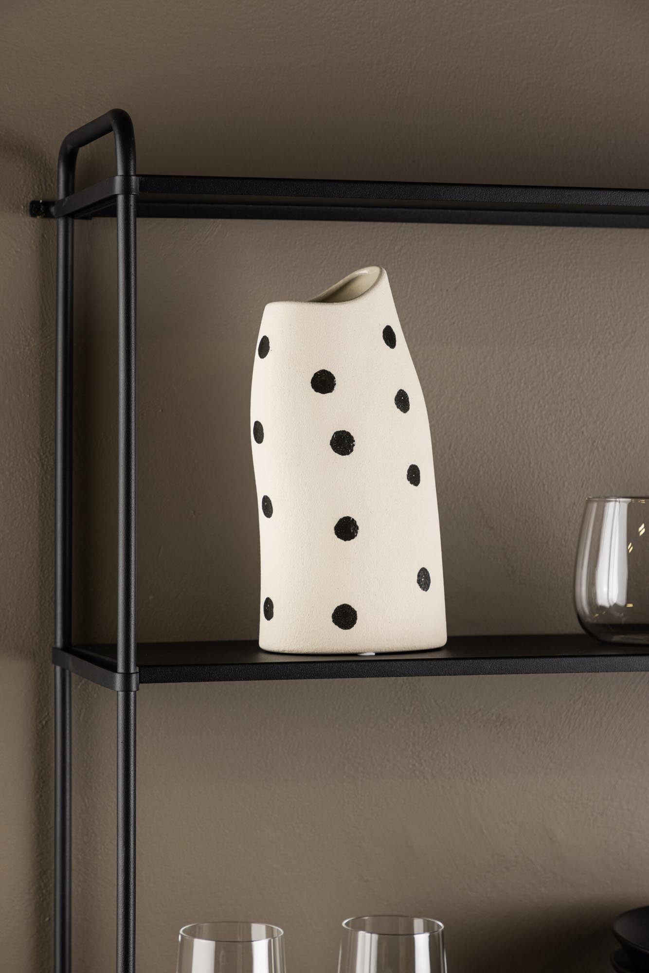 Ernst Vase in Schwarz-Weiss präsentiert im Onlineshop von KAQTU Design AG. Vase ist von Venture Home