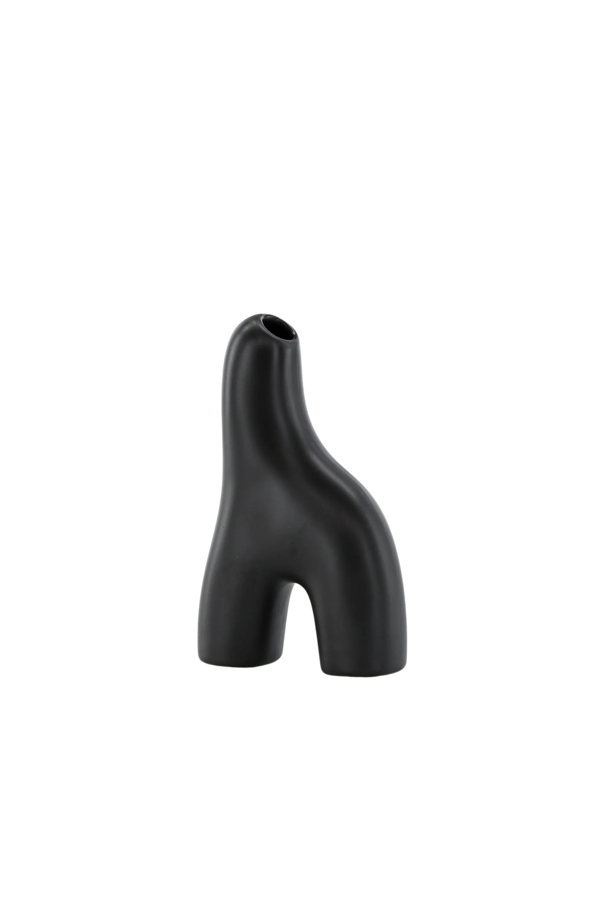 Aya Vase in Schwarz-Weiss präsentiert im Onlineshop von KAQTU Design AG. Vase ist von Venture Home